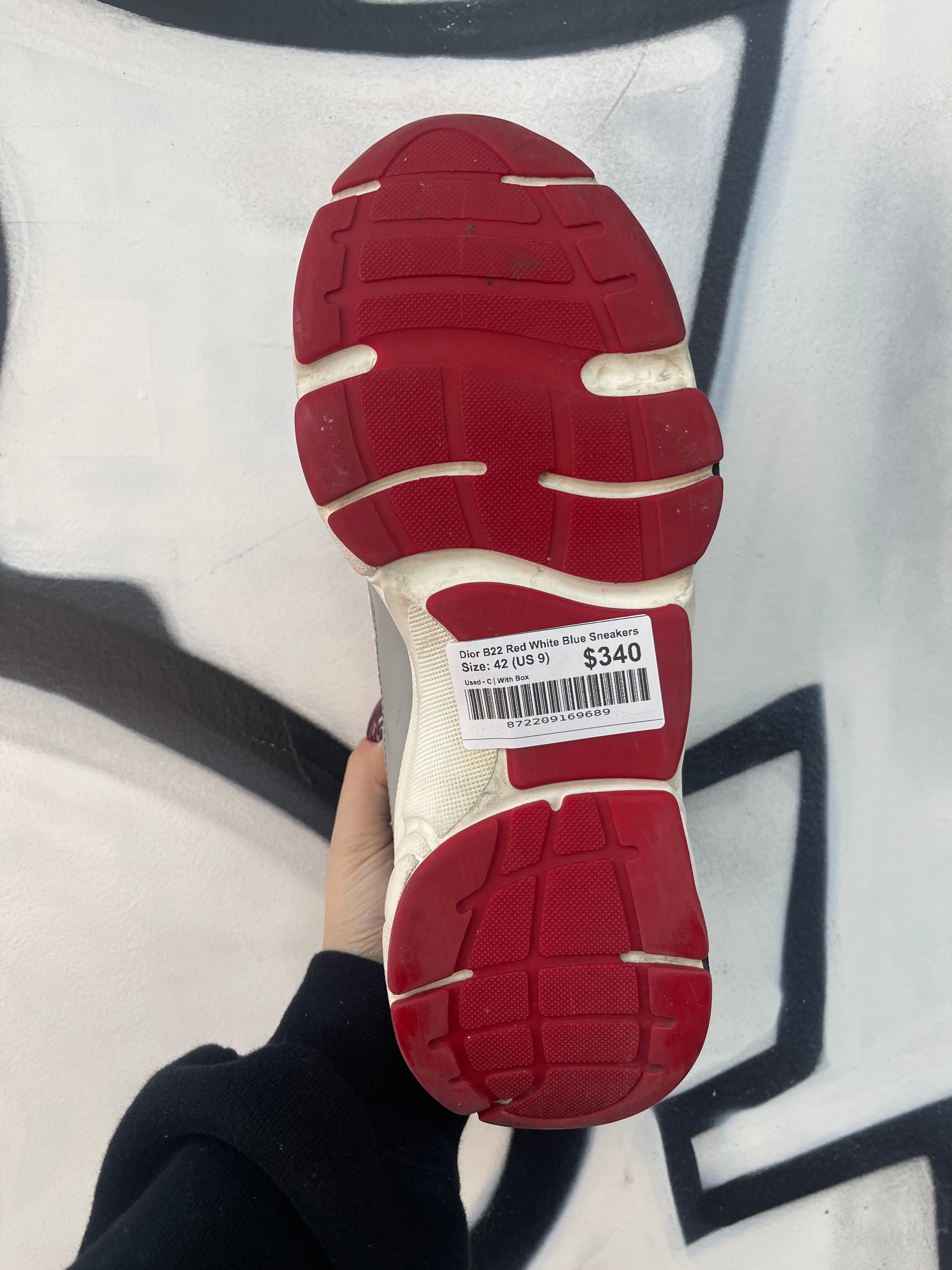 Dior B22 Red White Blue Sneakers