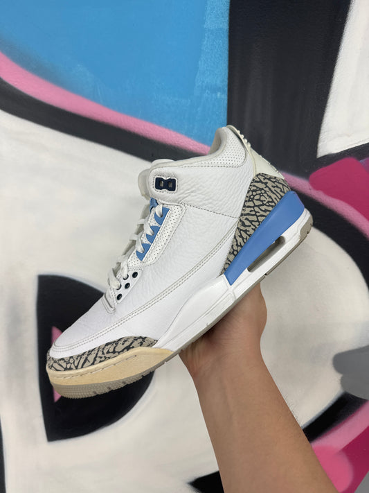 Jordan 3 UNC Used With Box