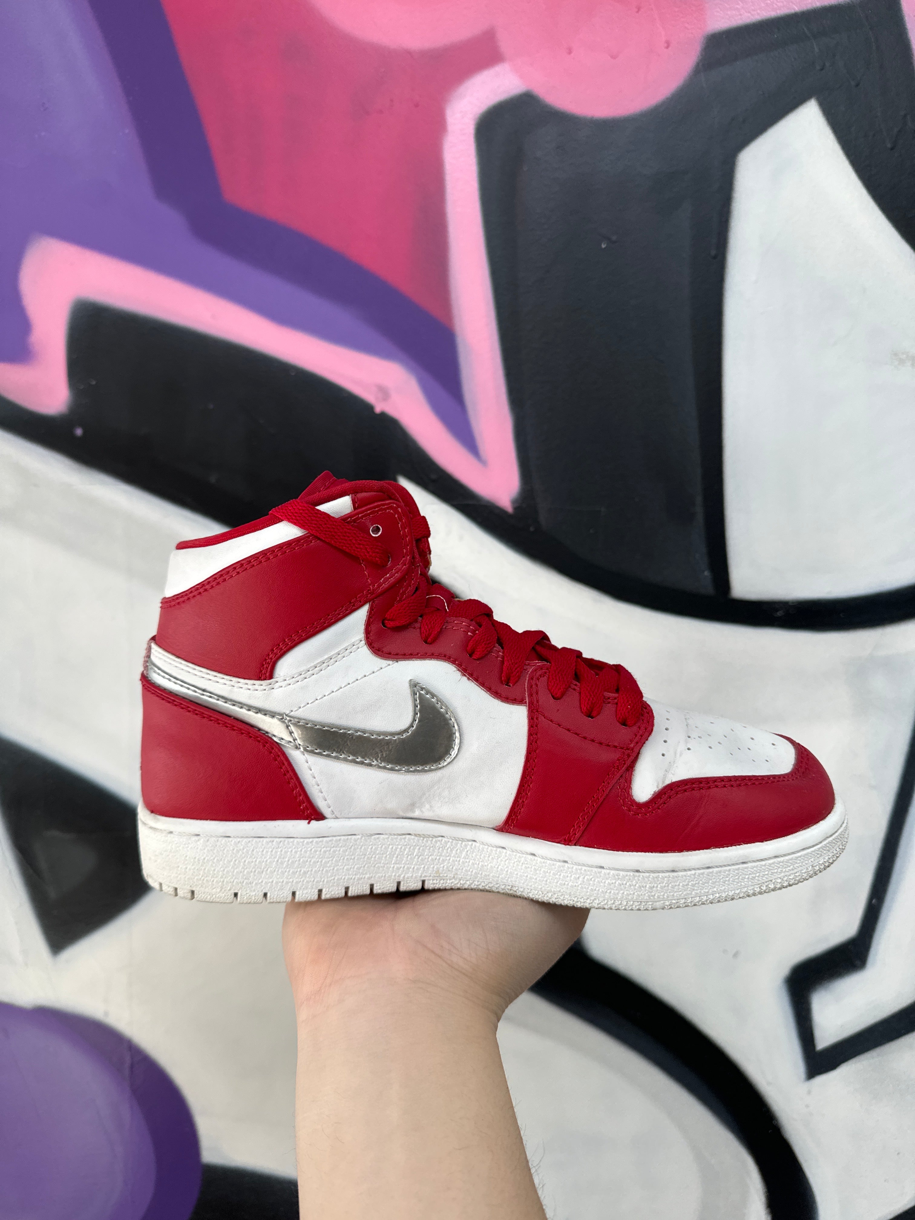 Jordan Red Silver Medal Sneakers