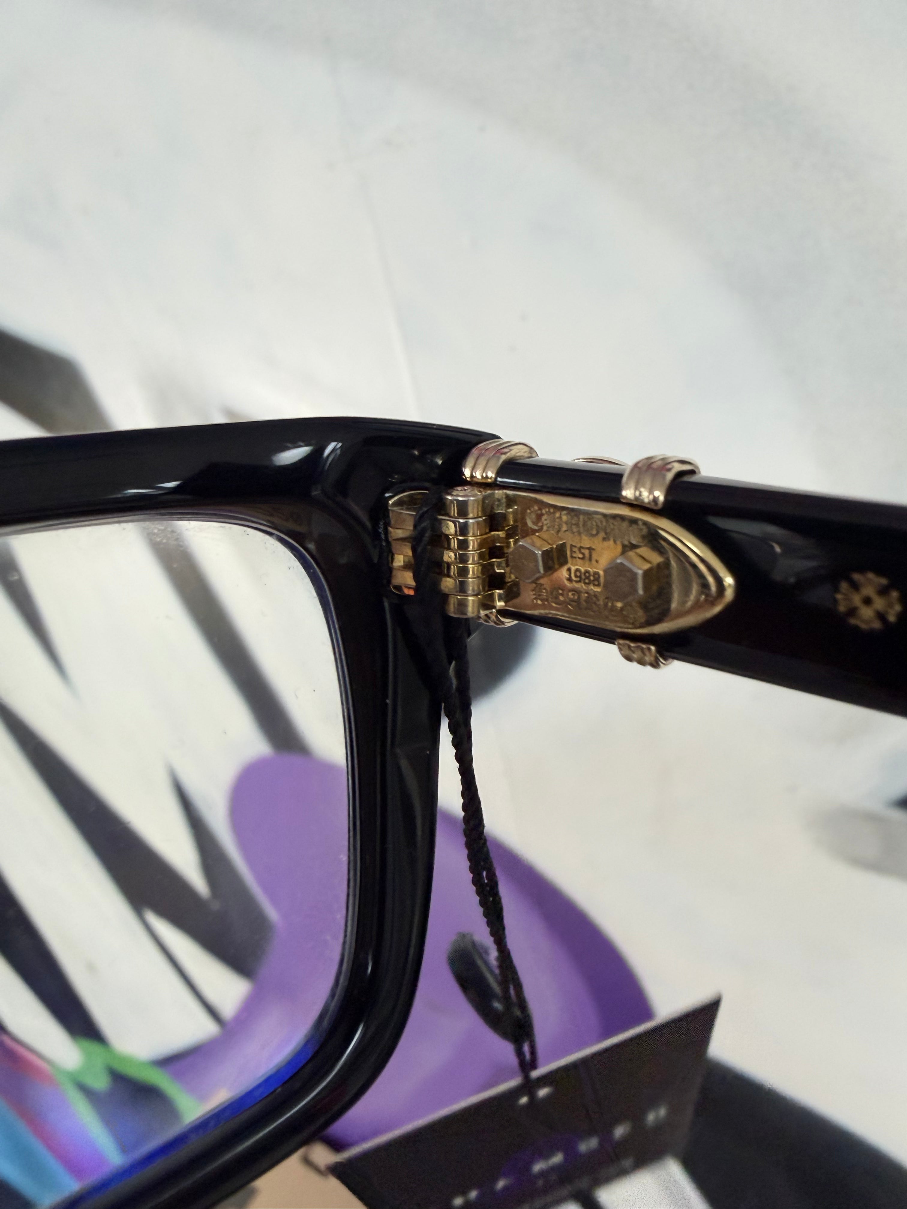 Chrome Hearts Black Gold Halllamanass Glasses
