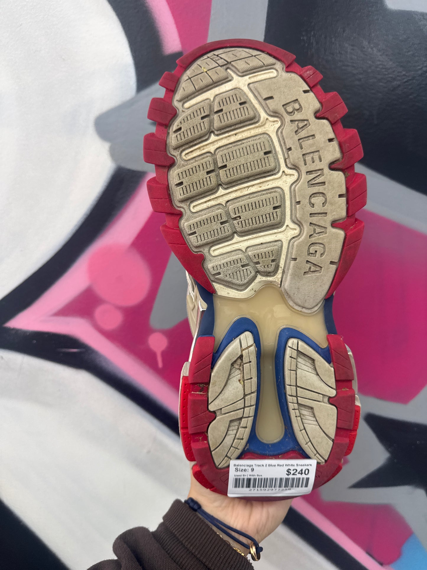 Balenciaga Track 2 Blue Red White Sneakers