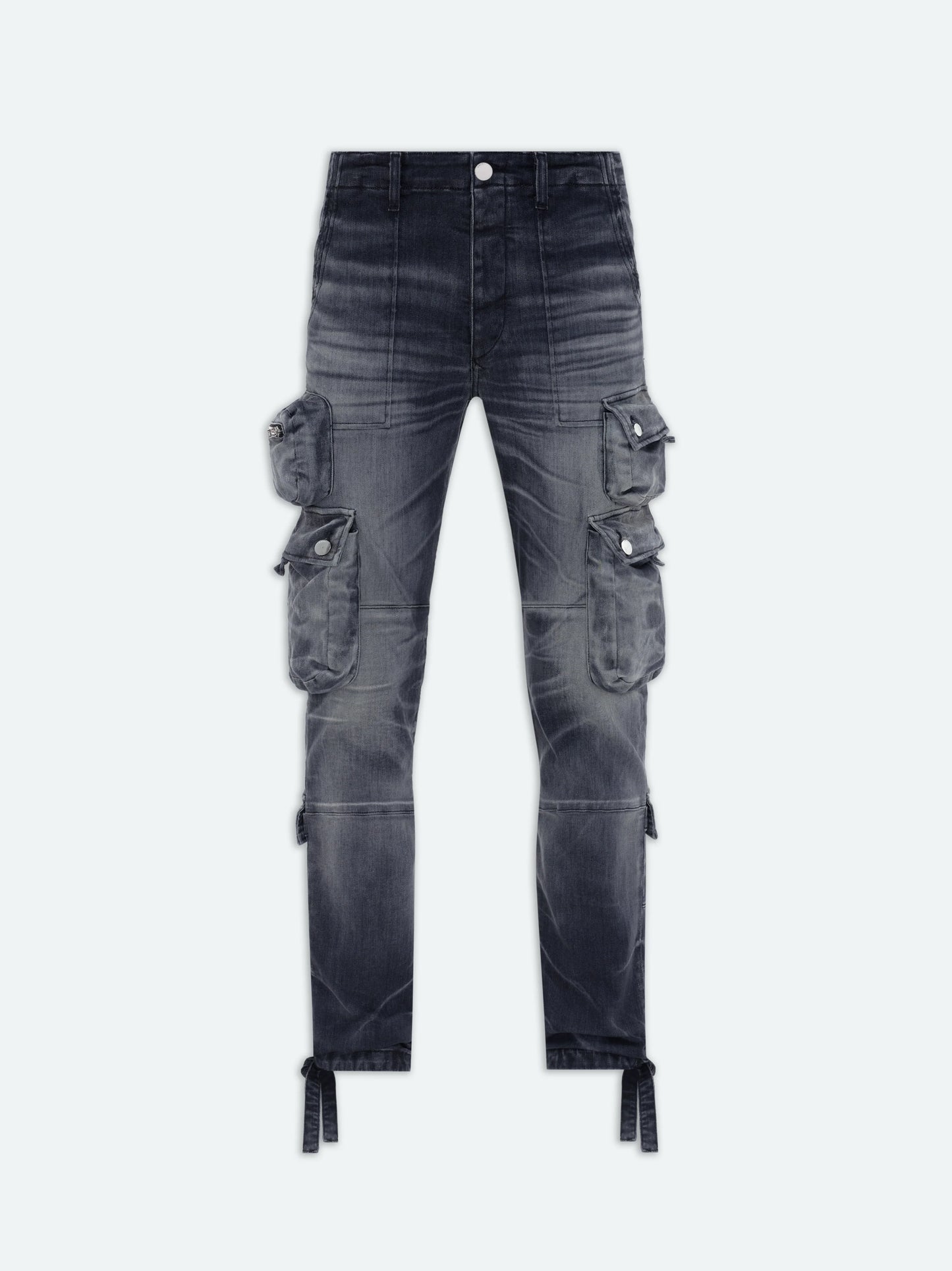 Amiri Tactical Cargo Denim Light Wash - Vintage