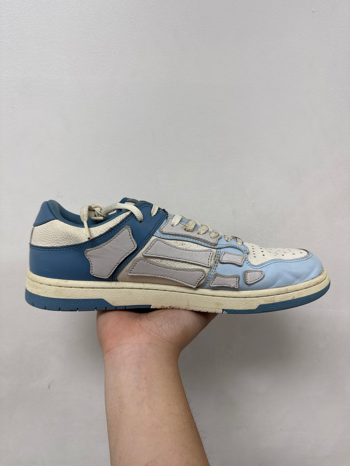 Amiri Baby Blue Skel Top Low Sneakers
