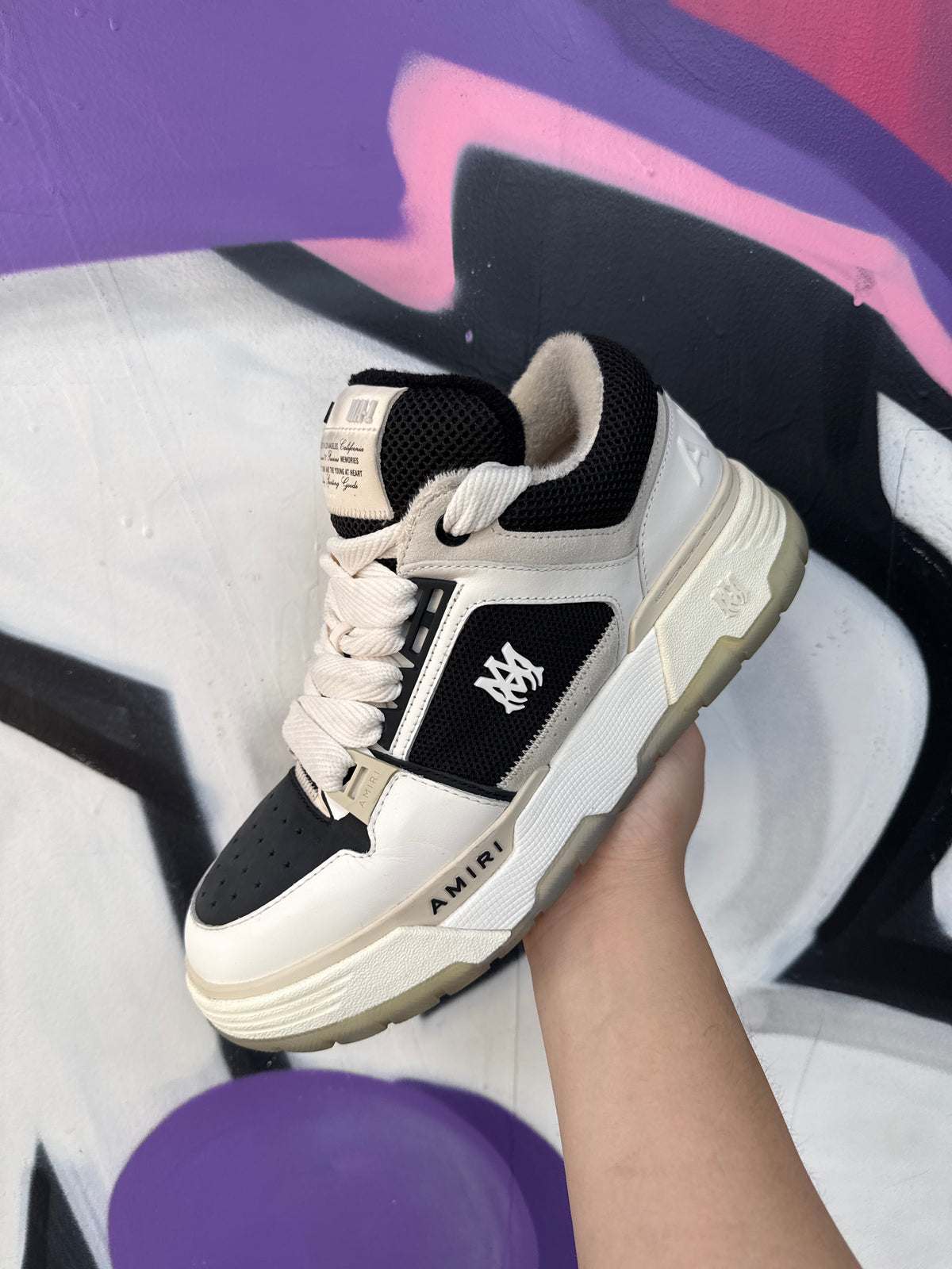 Amiri White Black MA-1 Sneakers