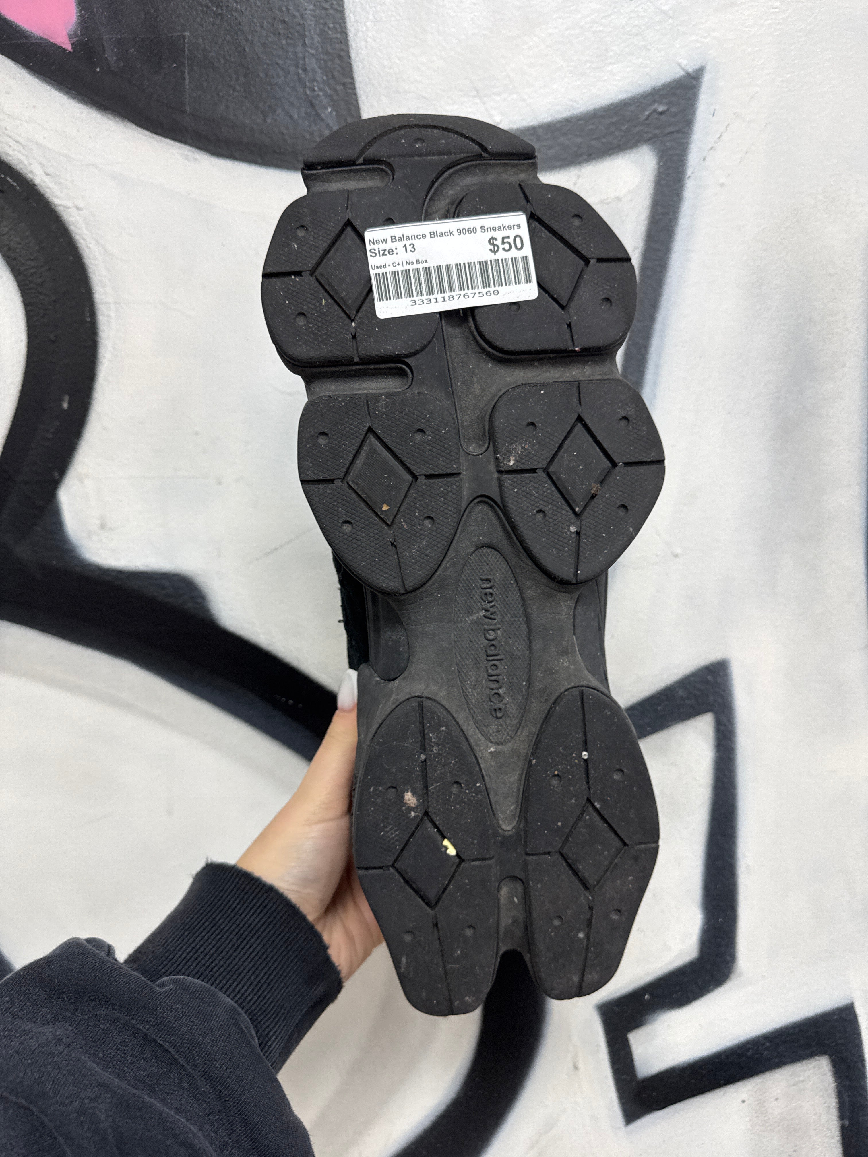 New Balance Black 9060 Sneakers