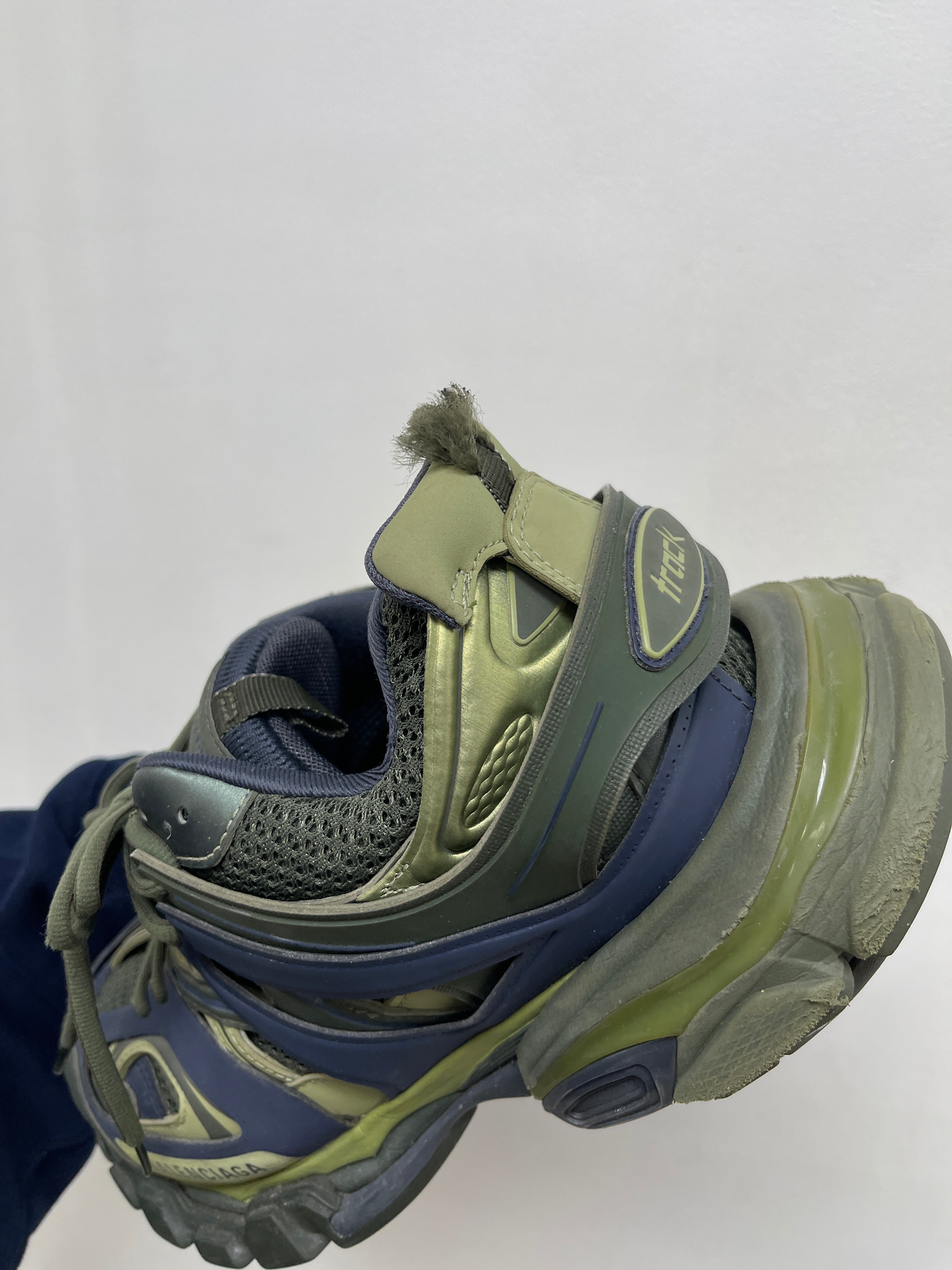 Balenciaga Track Olive Navy Sneakers