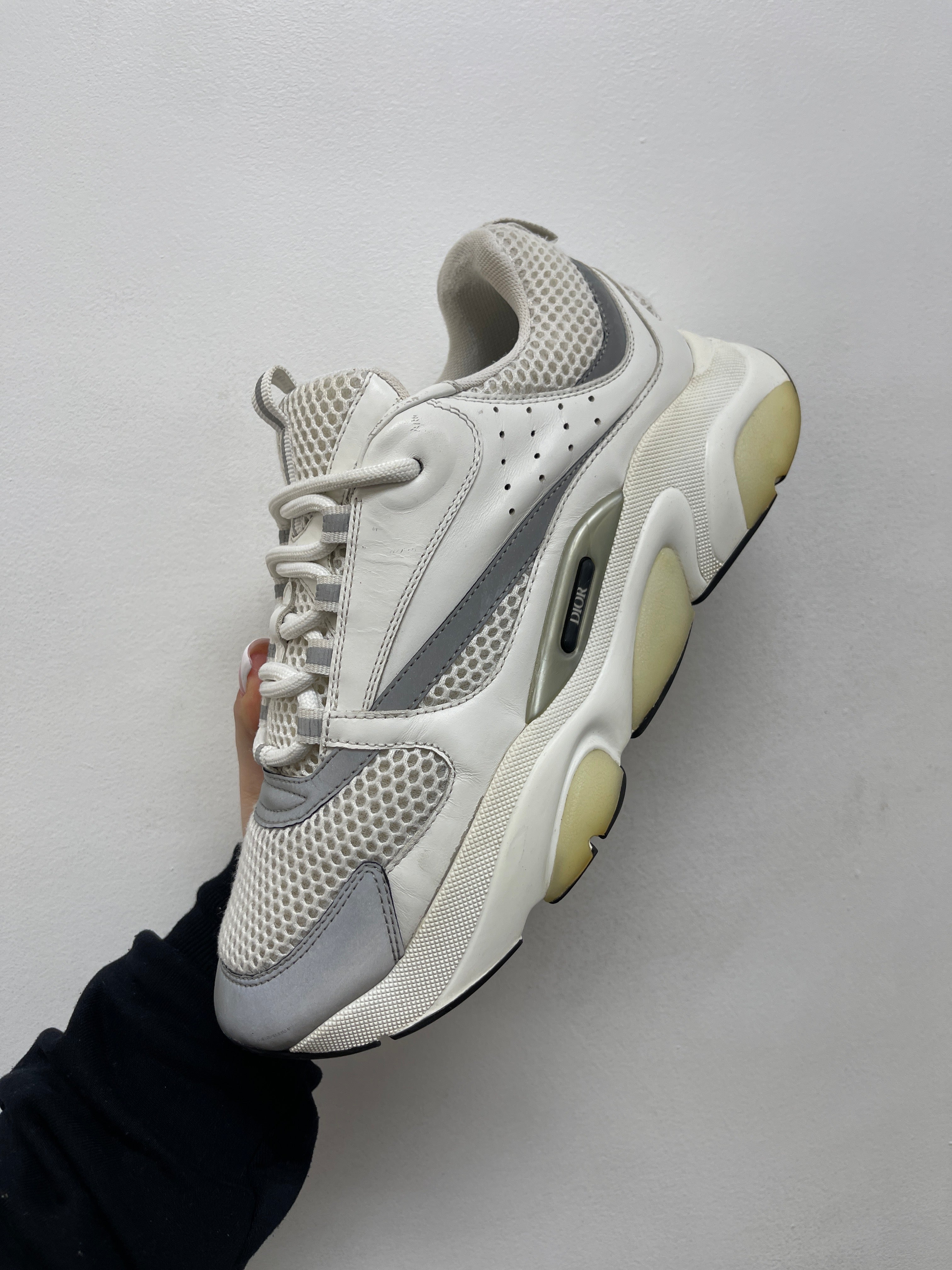 Dior White Silver B22 Sneakers