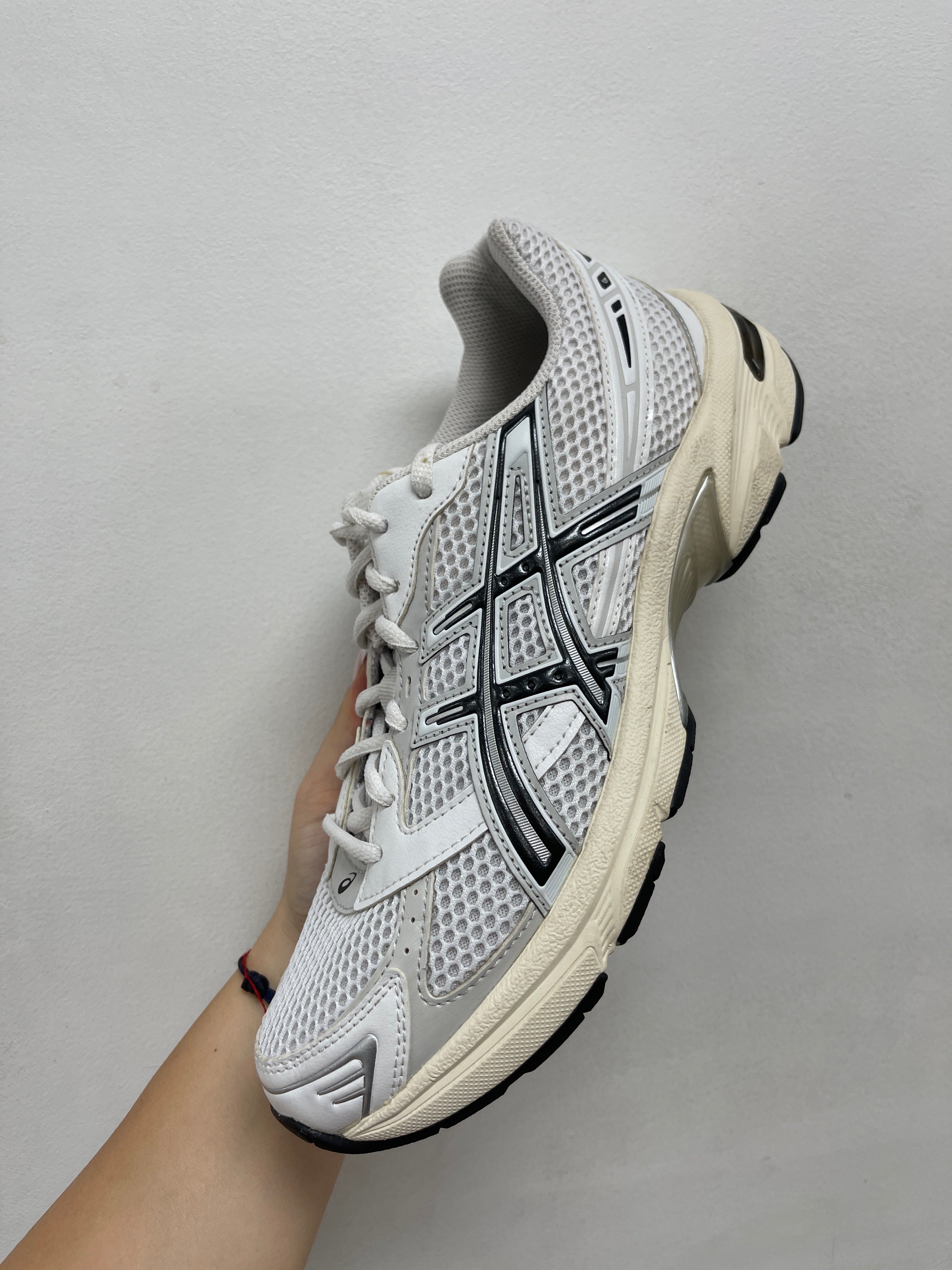 ASICS White Black Gel-1130 Sneakers