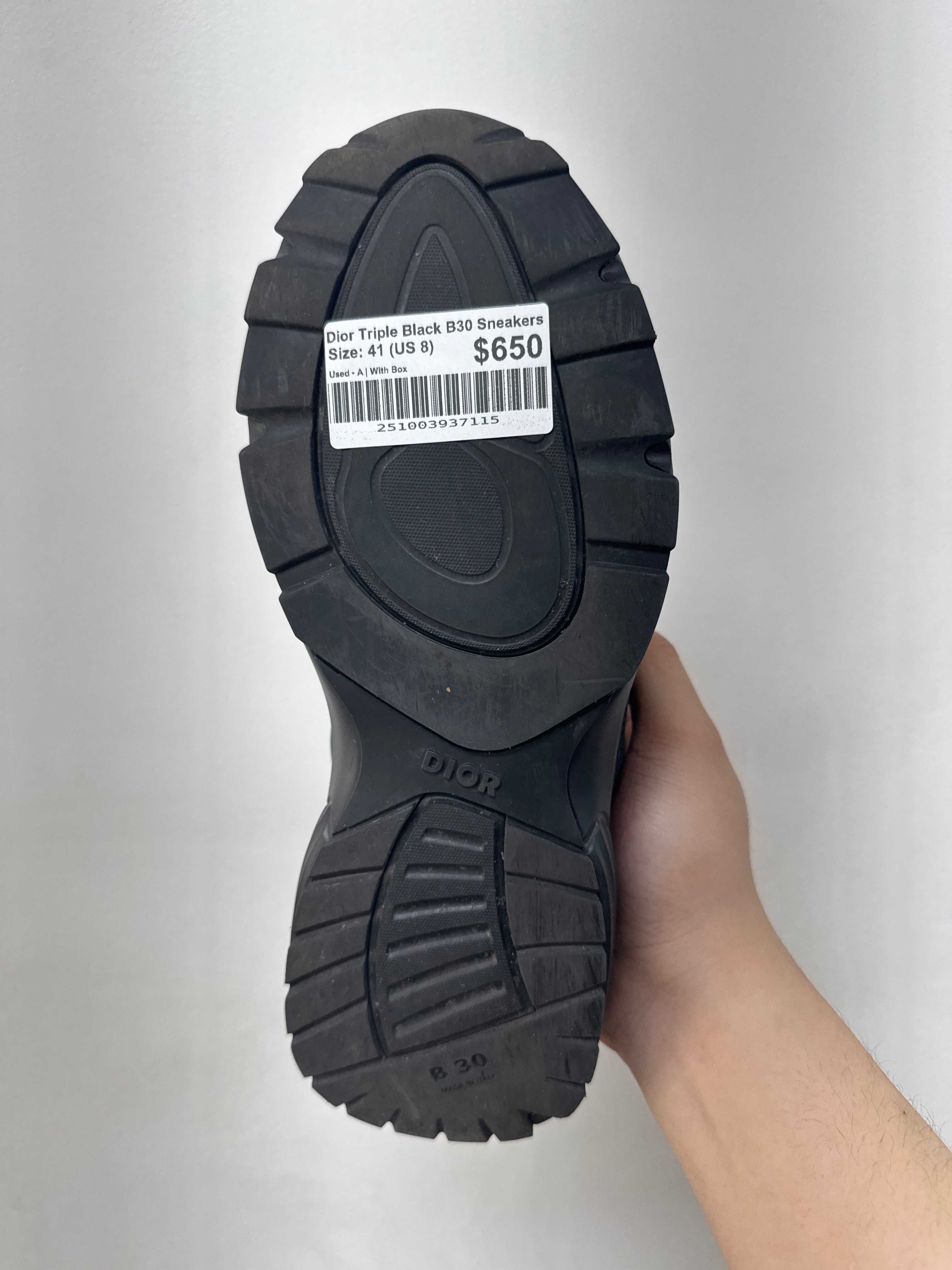 Dior Triple Black B30 Sneakers