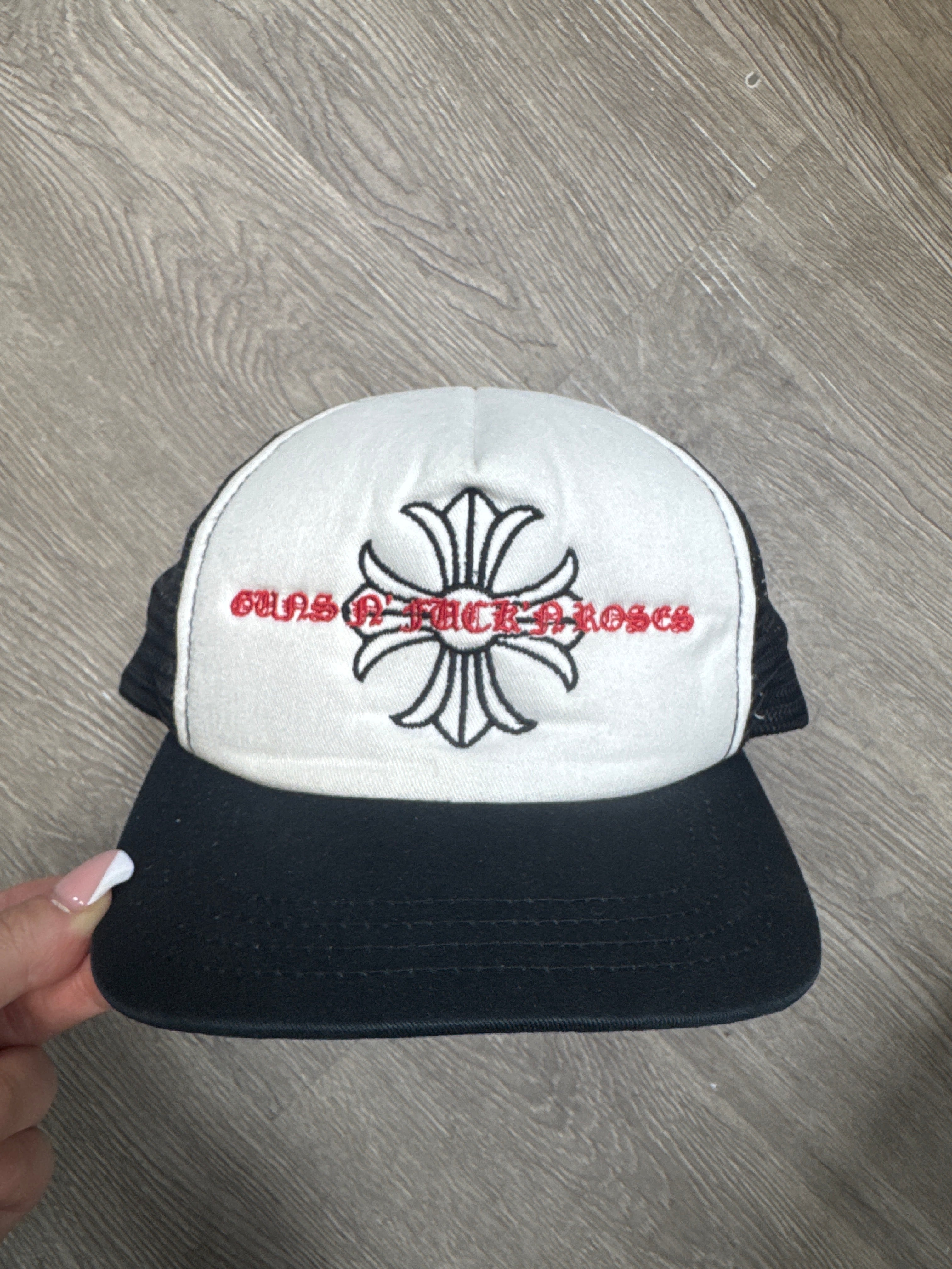 Chrome Hearts White Guns N' Roses Hat