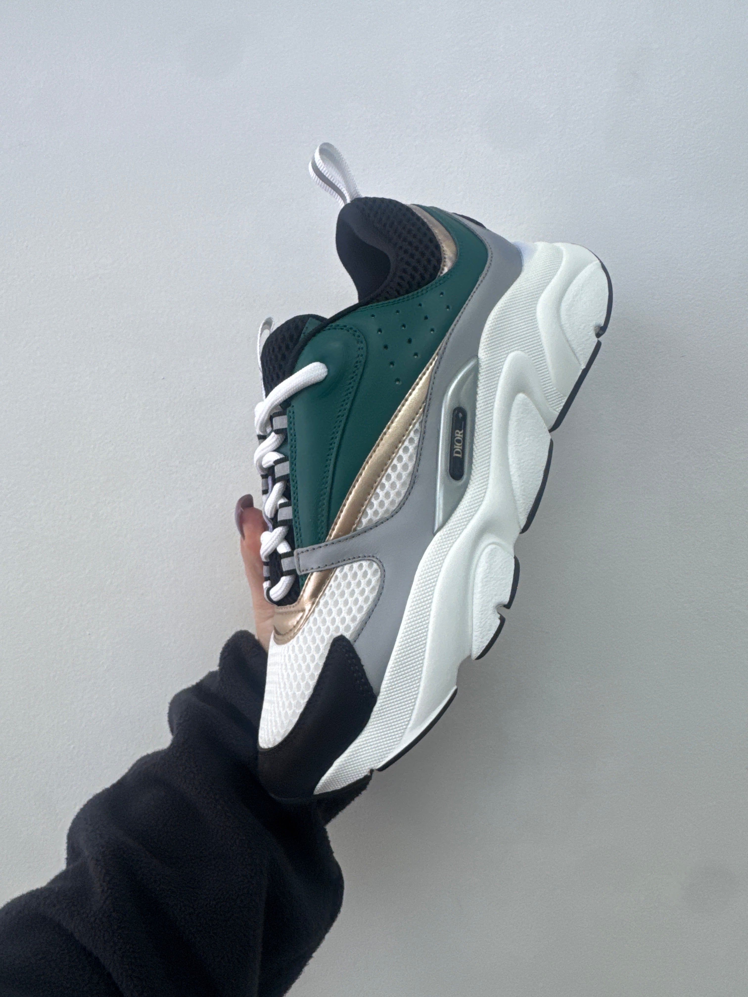 Dior 'B22' Green & Gold Sneakers