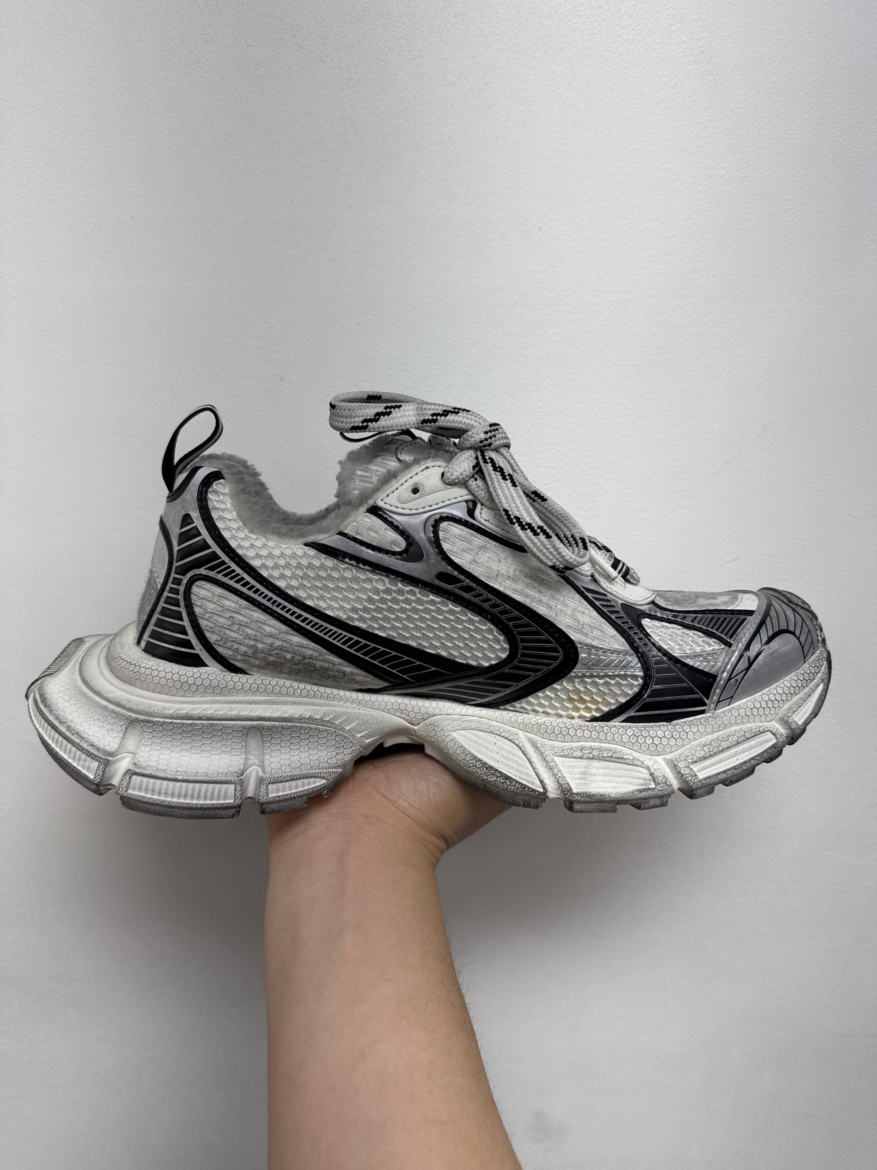 Balenciaga White Black 3XL Sneakers