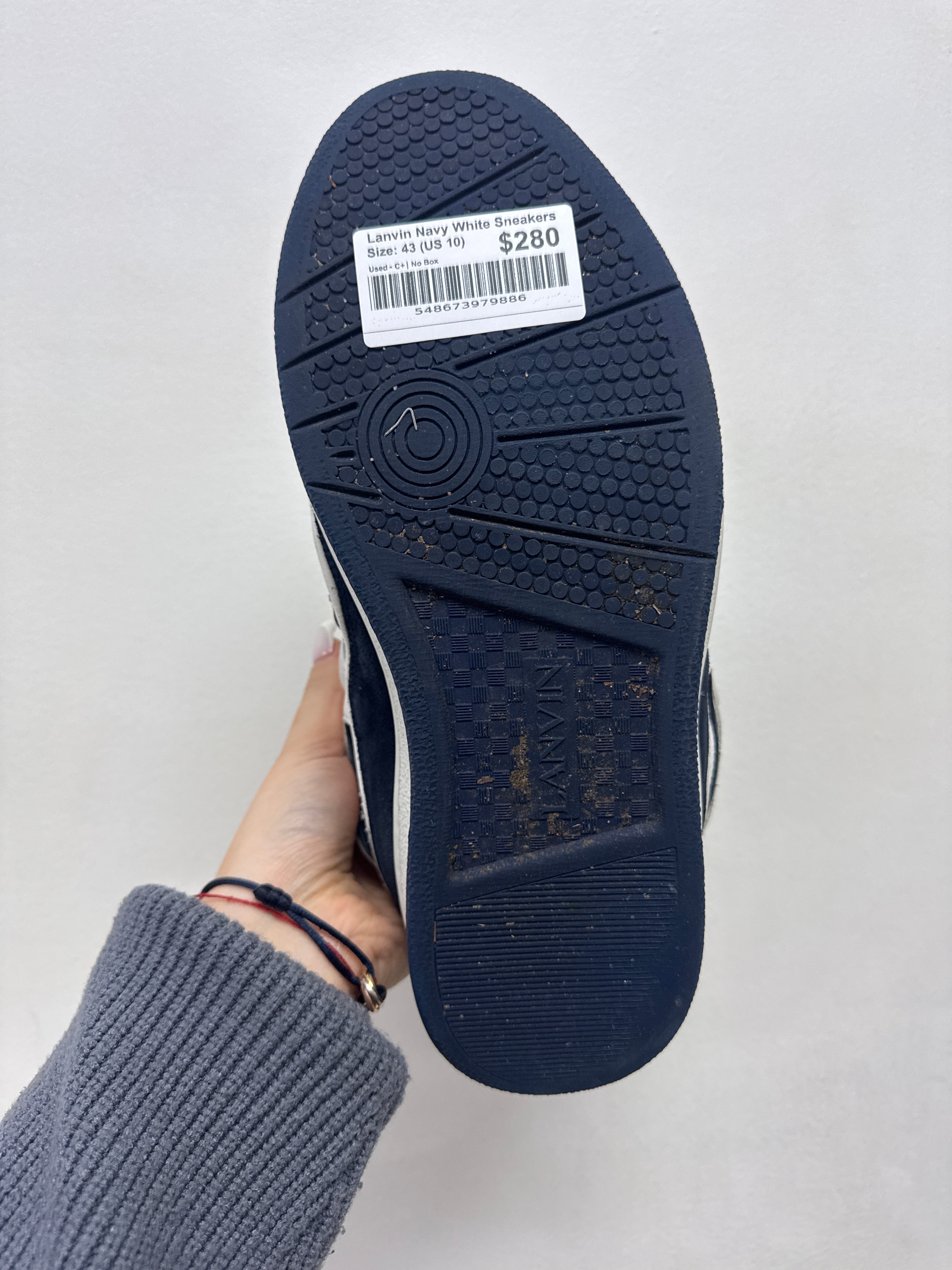 Lanvin Navy White Sneakers