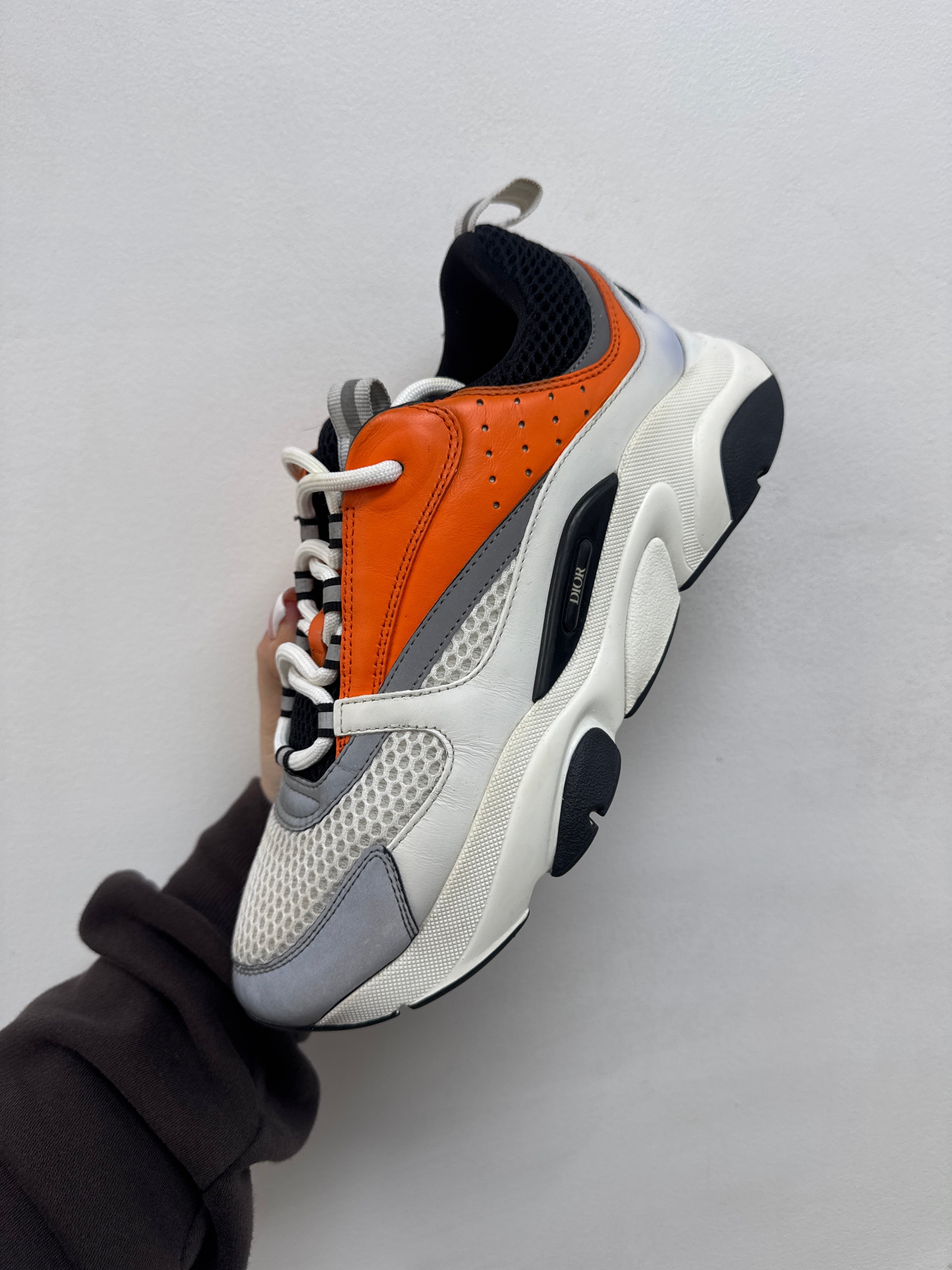 Dior White Orange B22 Sneakers