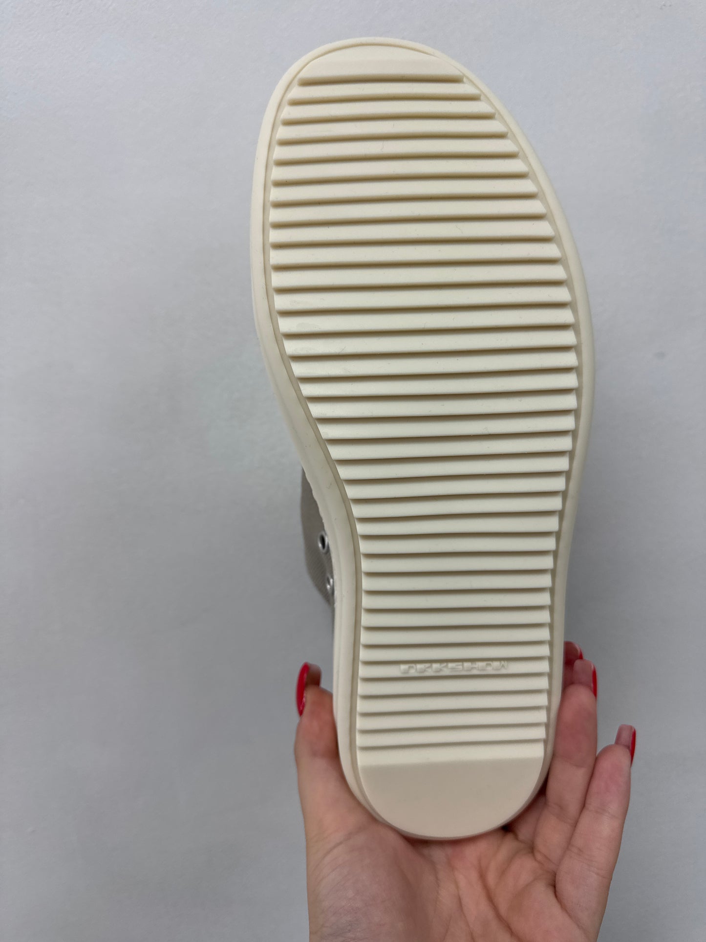 Rick Owens DRKSHDWS Jumbo Lace Low Top Dirty Pearl Milk