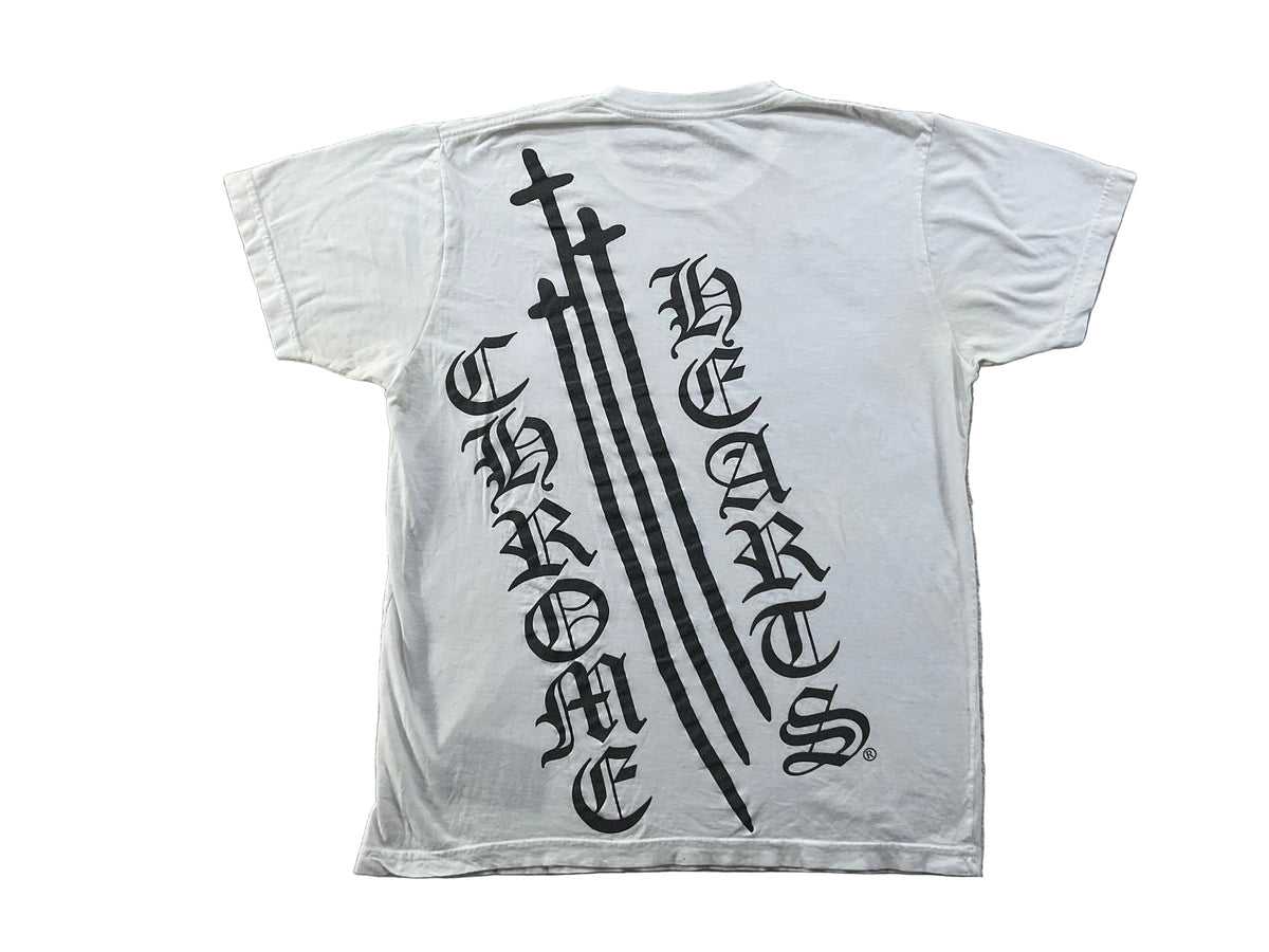 Chrome Hearts White Triple Dagger Tee