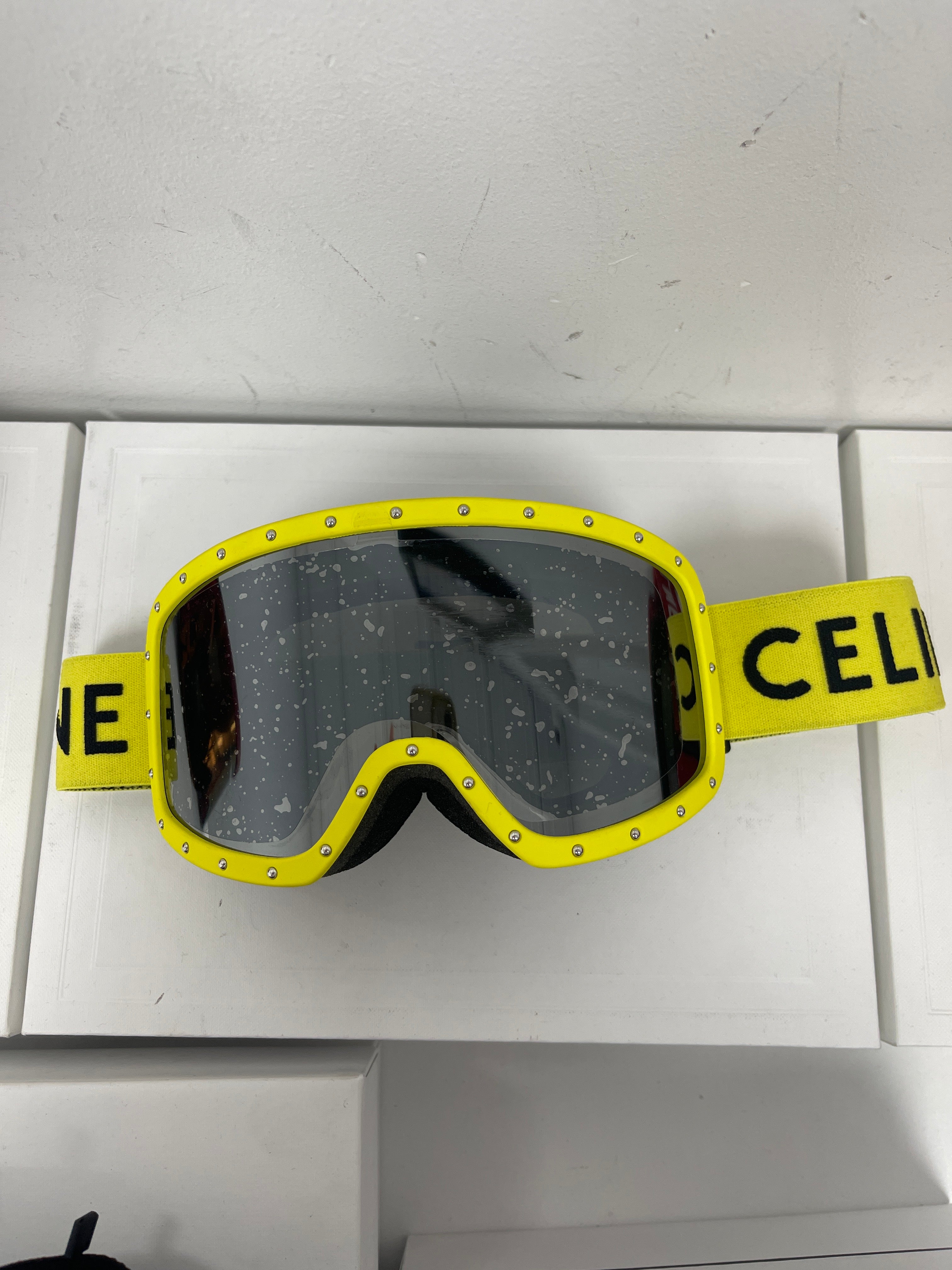 Celine Glasses Yellow New OS With Box