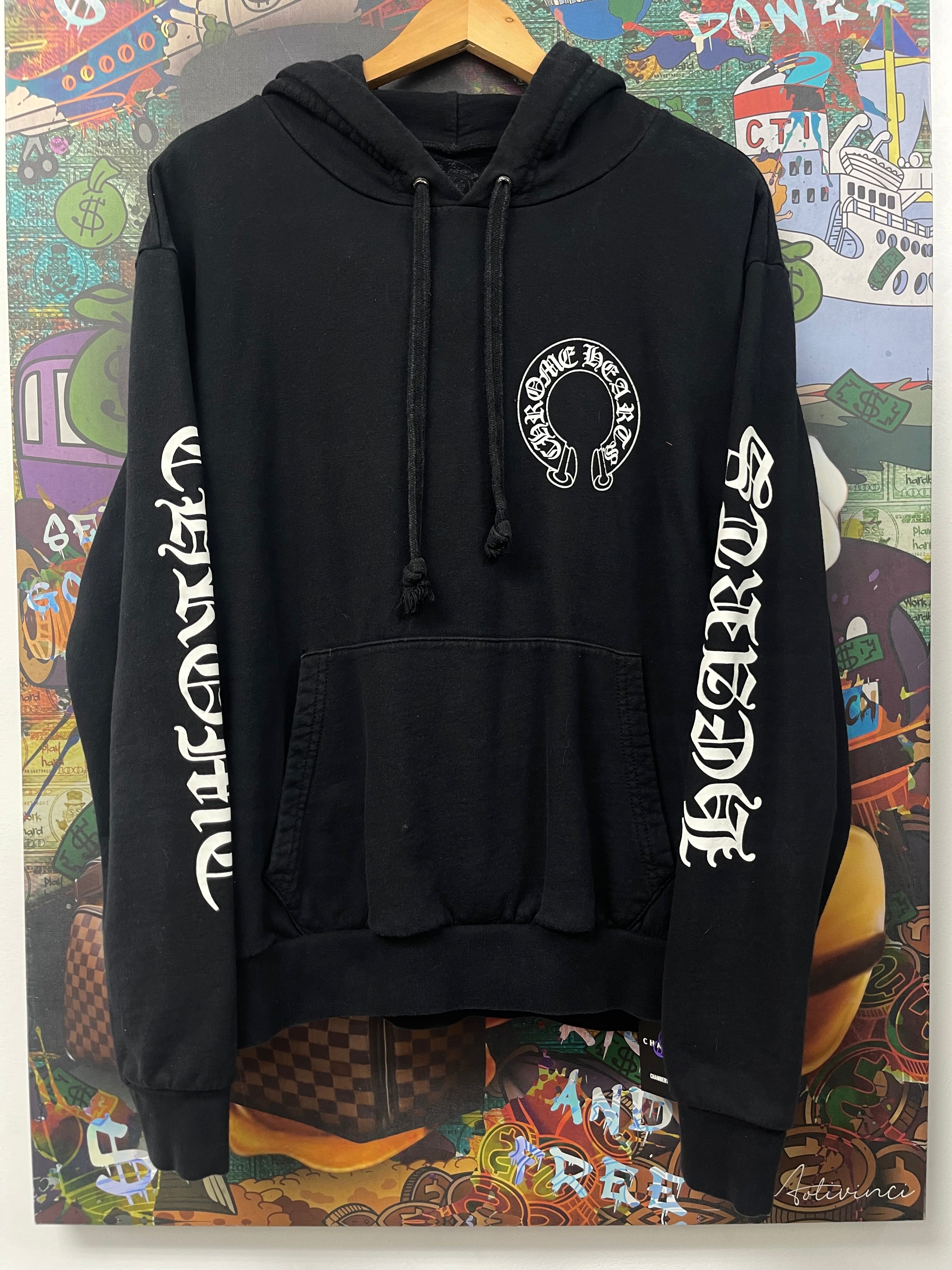 Chrome Hearts Black Matty Boy Chomper Horseshoe Hoodie