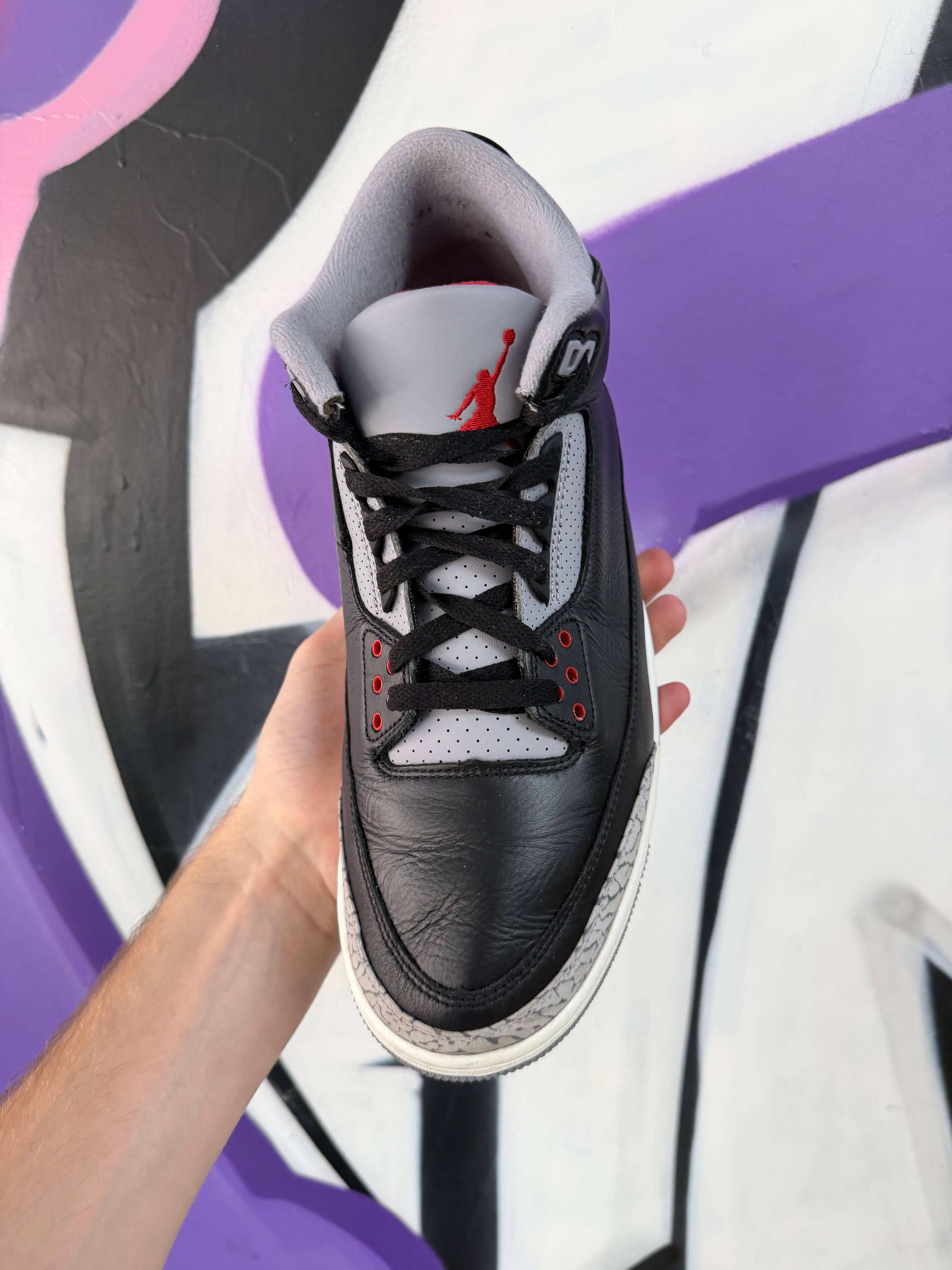 Jordan 3 Black Cement Sneakers