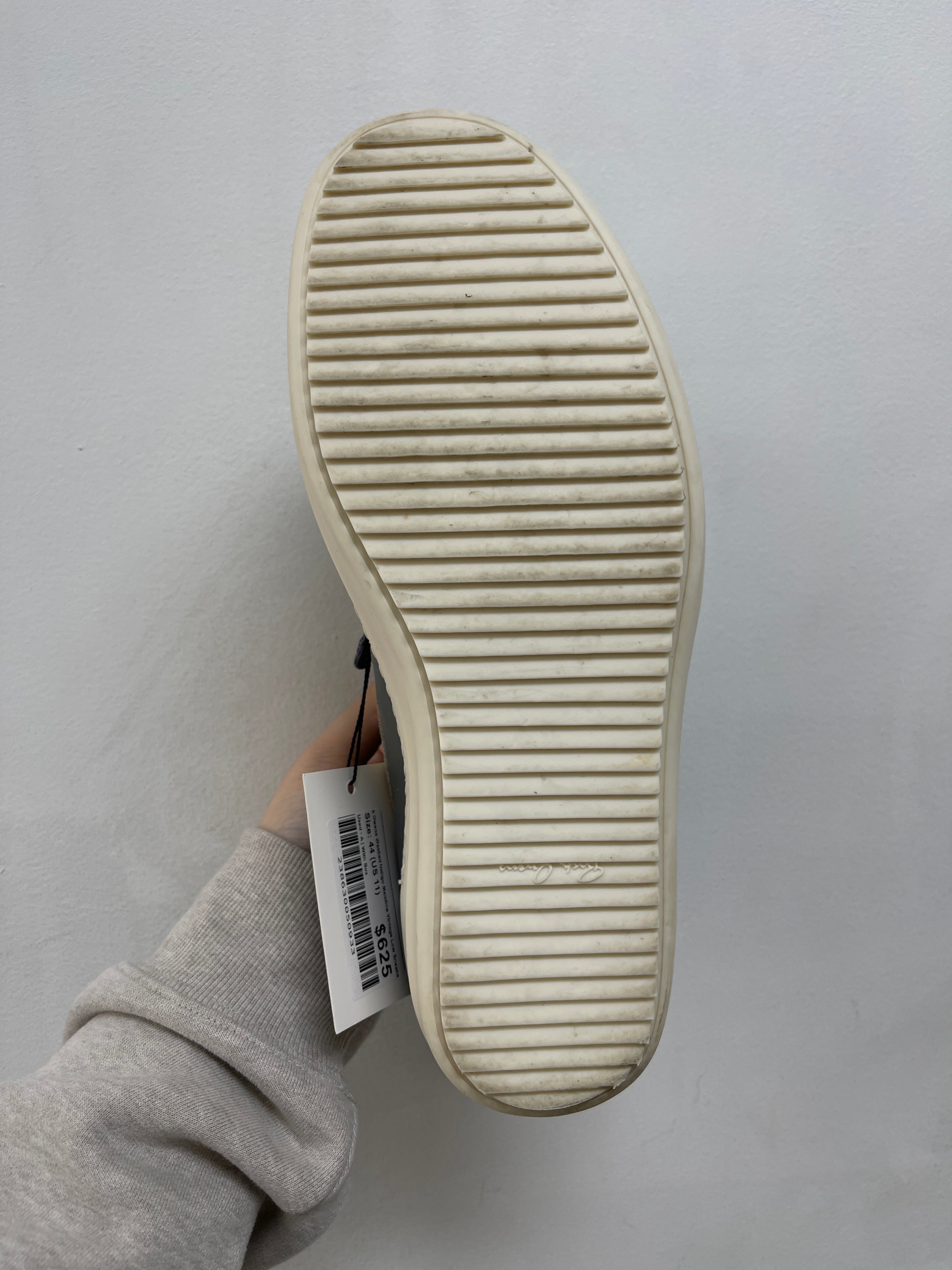Rick Owens Washed Indigo Mainline Vintage Low Sneakers