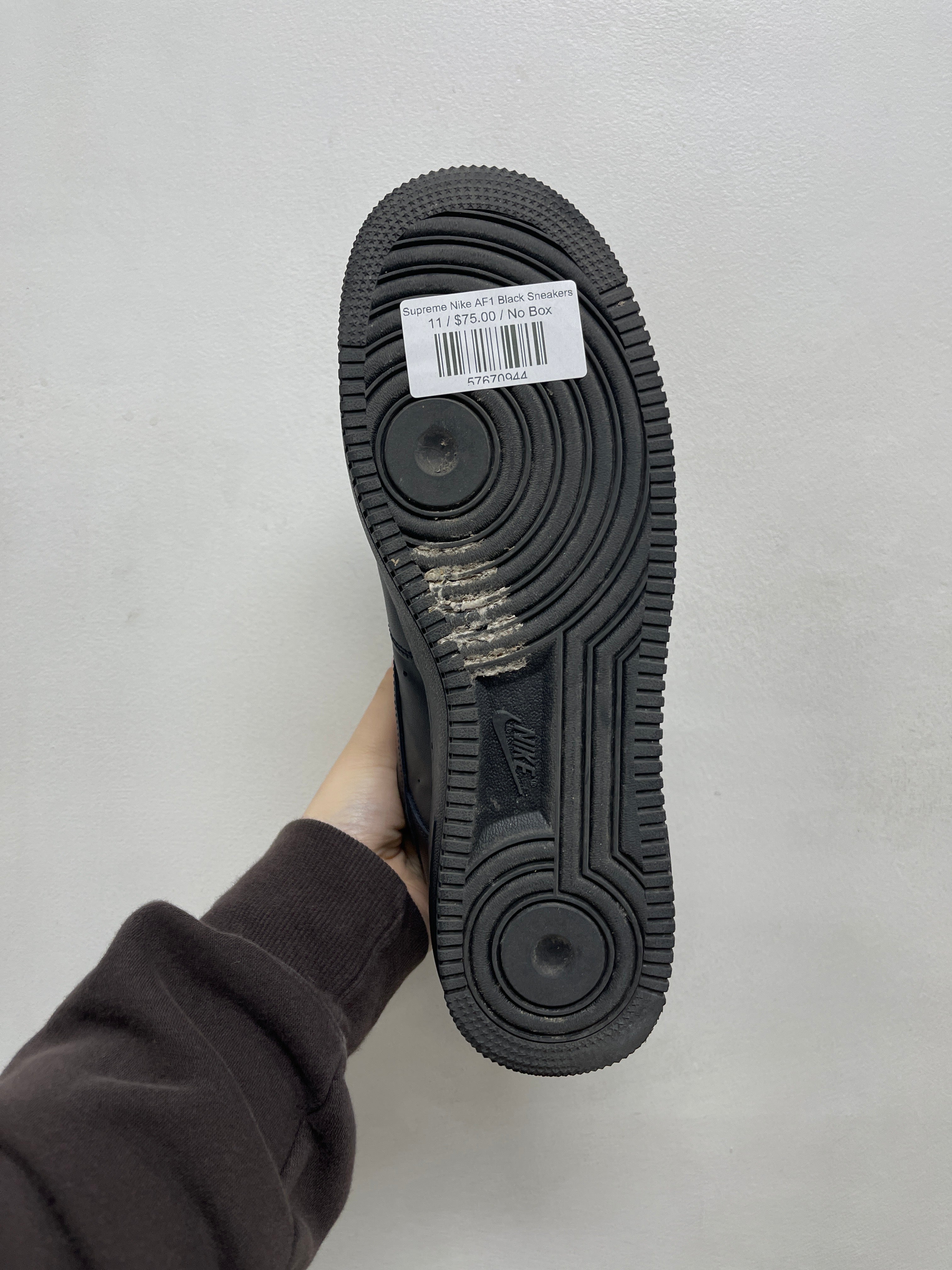 Supreme Nike AF1 Black Sneakers