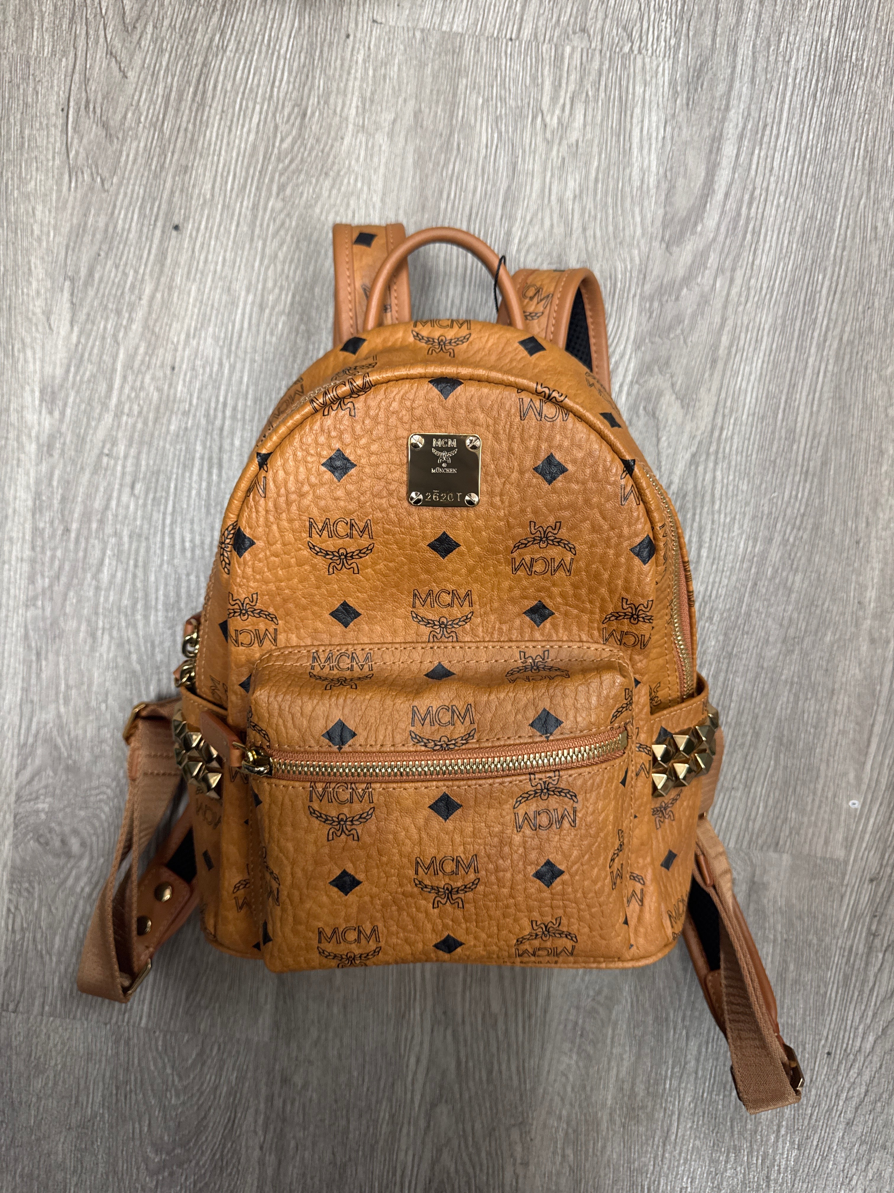 MCM Stark Side Stud Book Bag