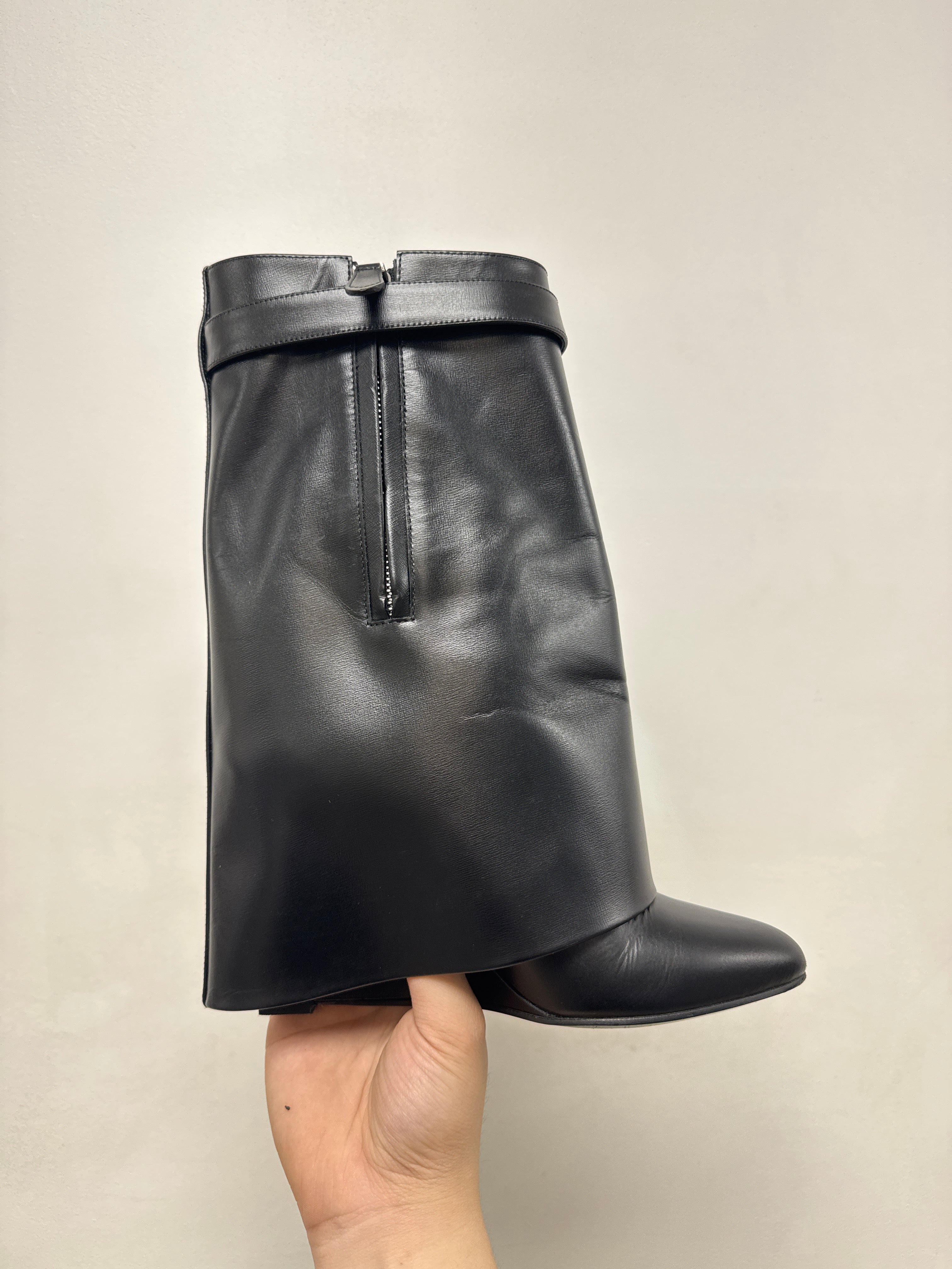 Givenchy Black Shark Lock Boots
