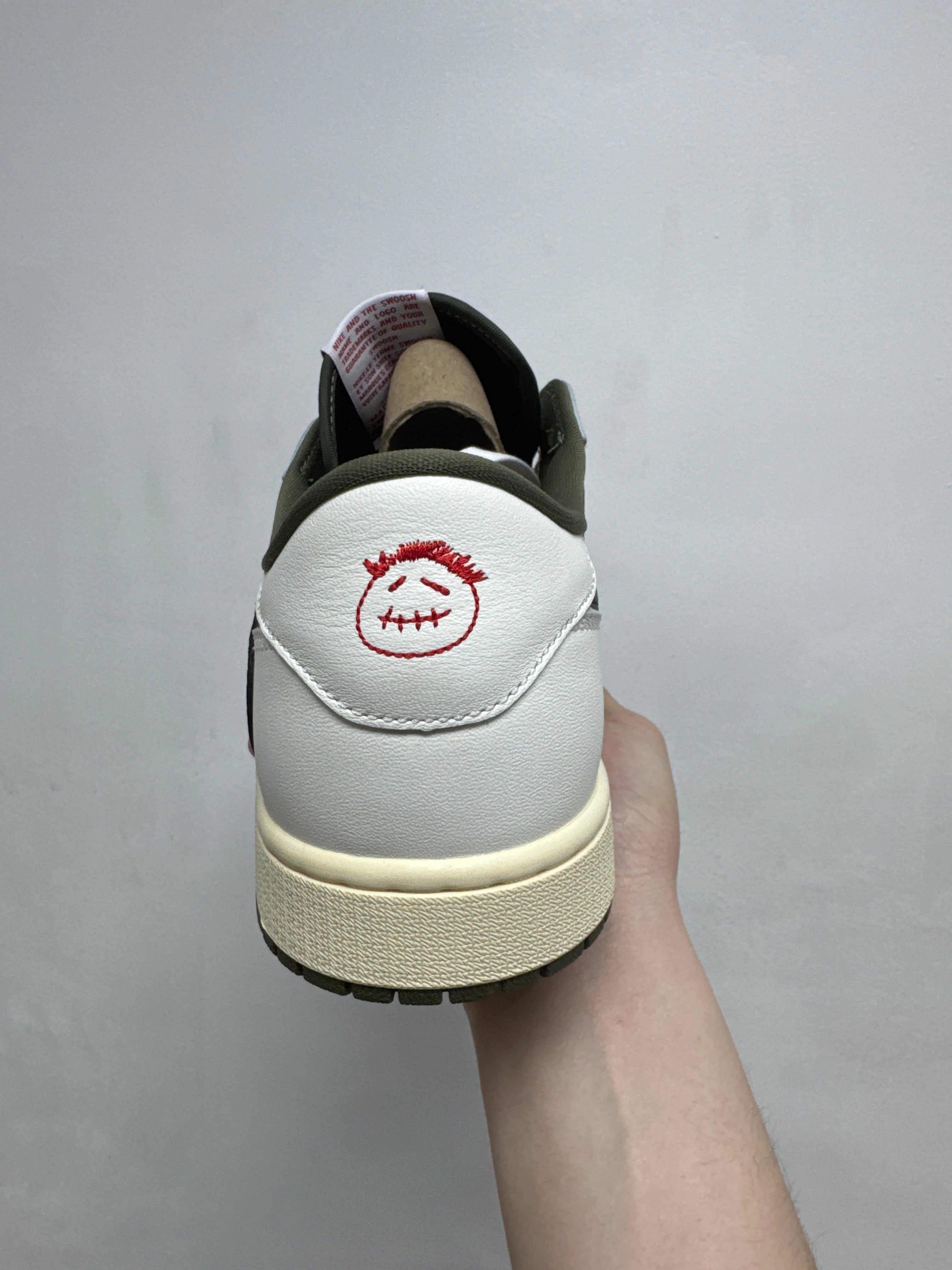 Jordan 1 Low TS Medium Olive Sneakers