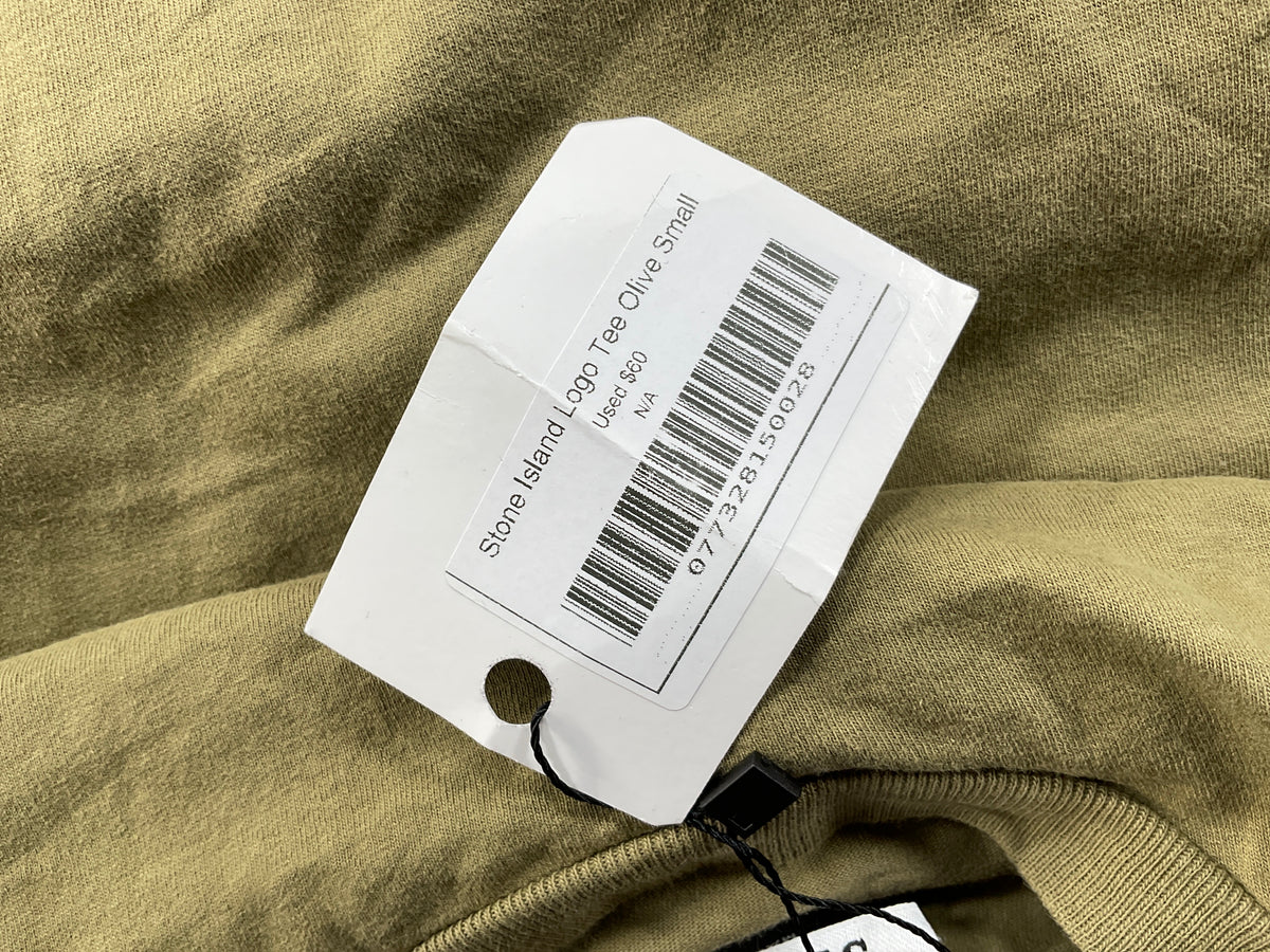 Stone Island Logo Tee Olive Used Small N/A