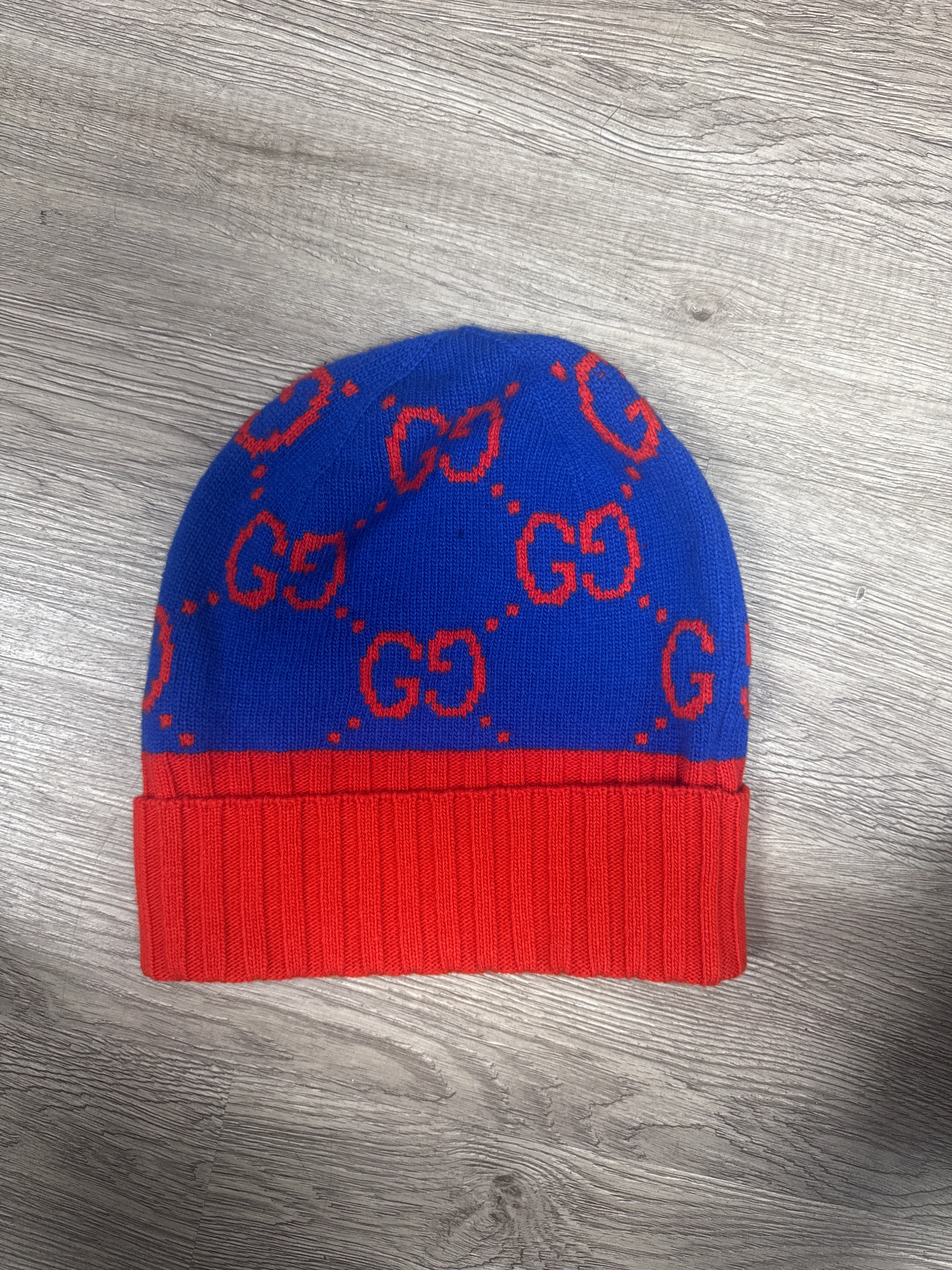 Gucci Orange Blue Beanie Used OS N/A