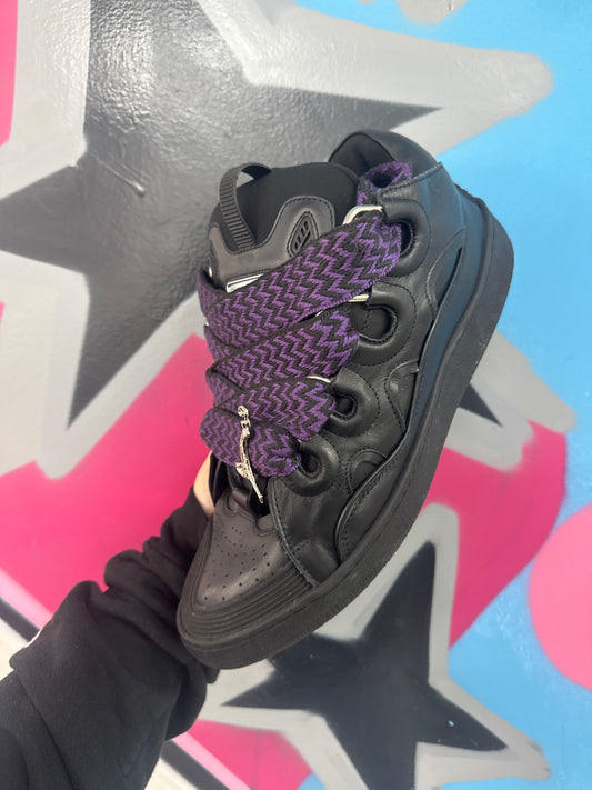 Lanvin Curb Black Purple (45) Used No Box