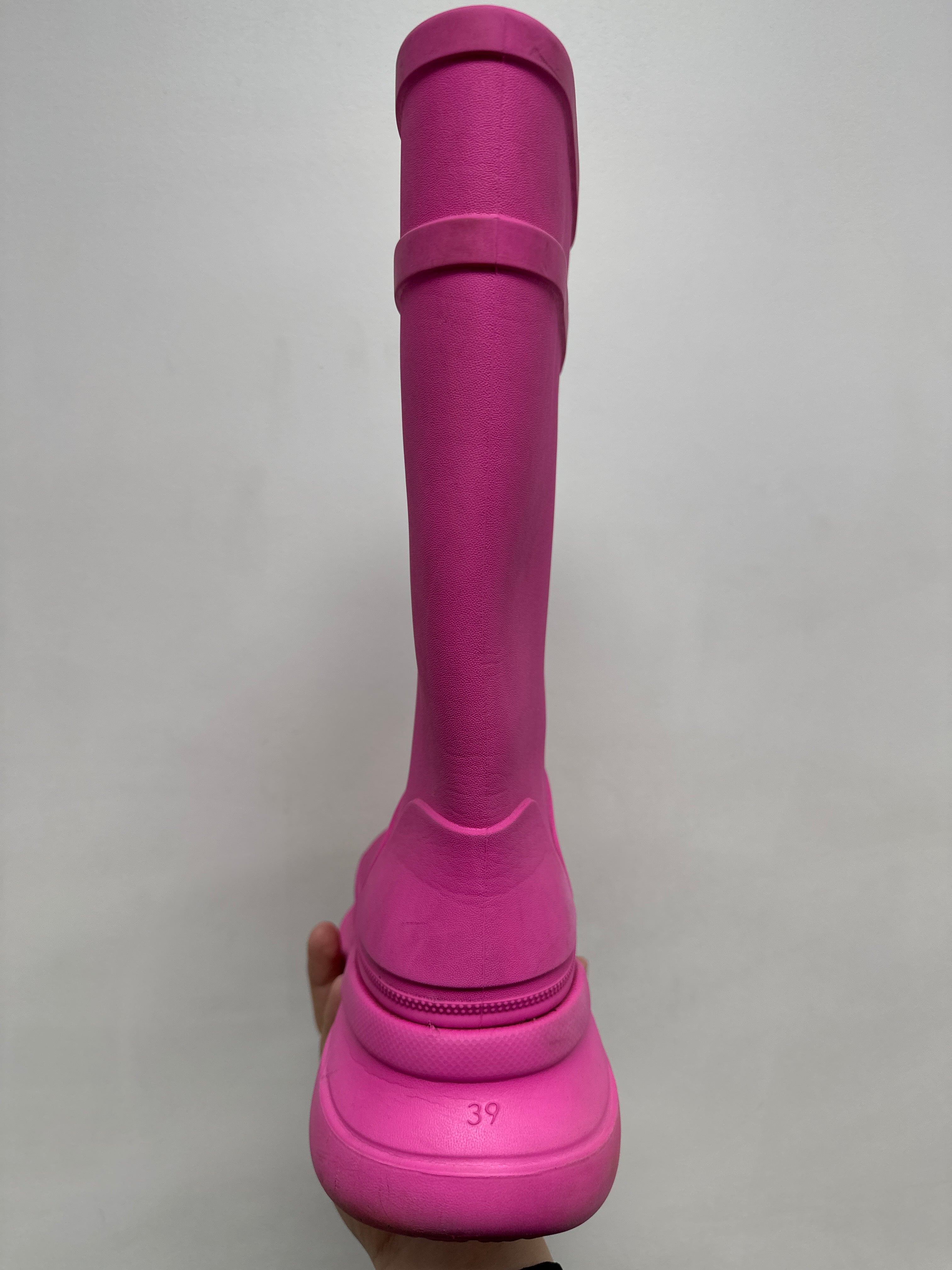 Balenciaga Pink Crocs Boots