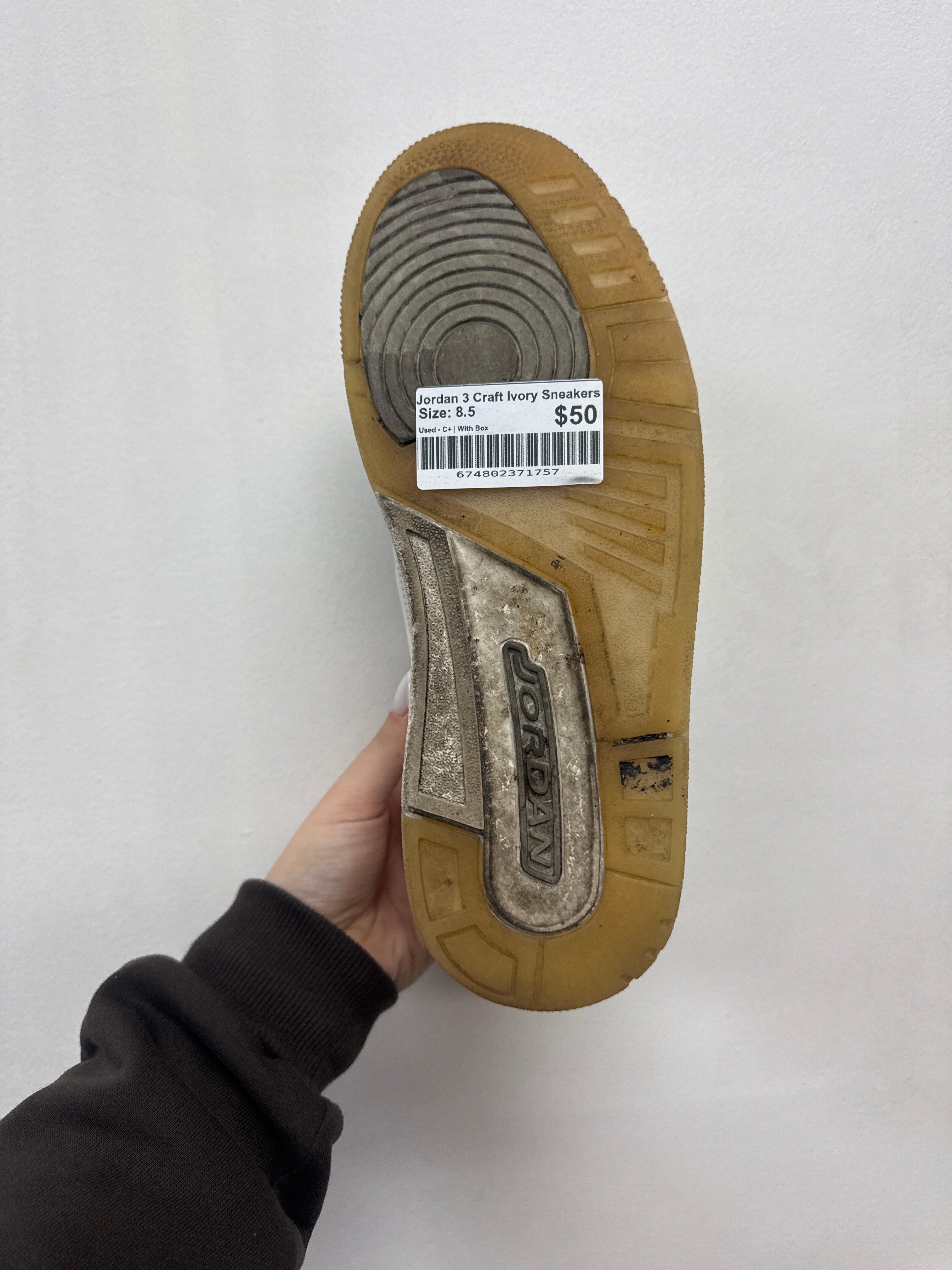 Jordan 3 Craft Ivory Sneakers