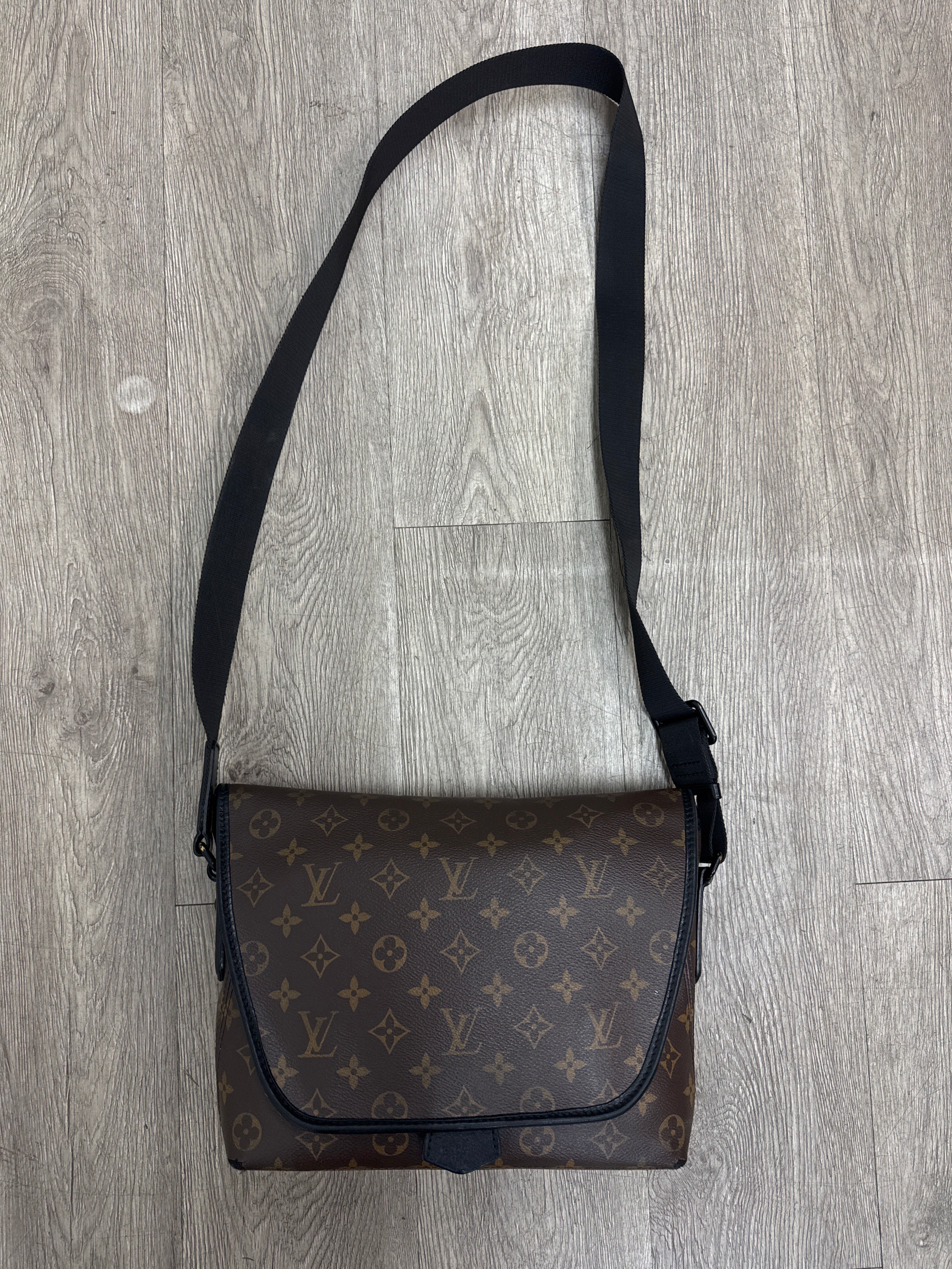 Louis Vuitton Brown Monogram Macassar Messenger Bag