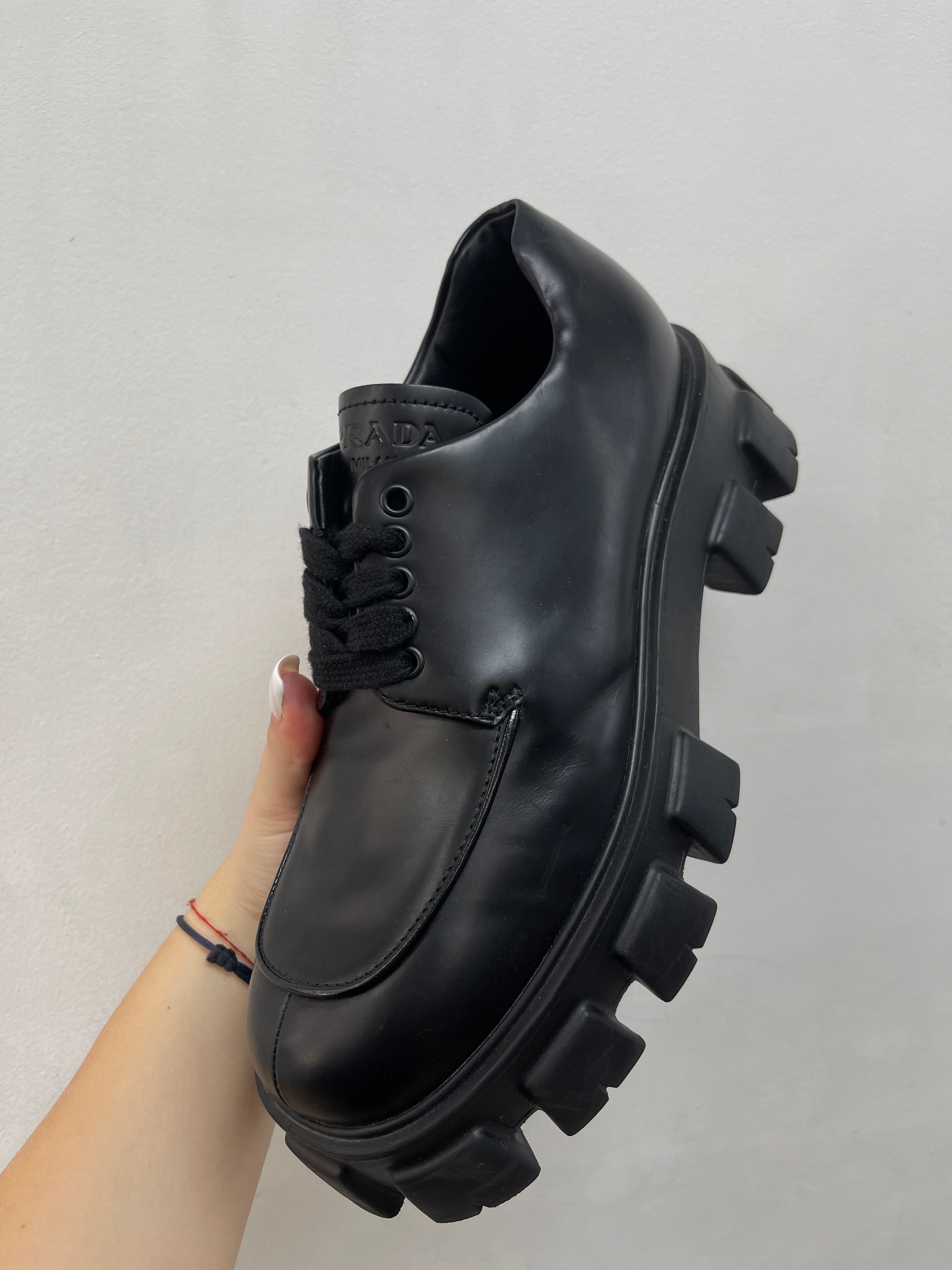 Prada Brushed Leather Shoes