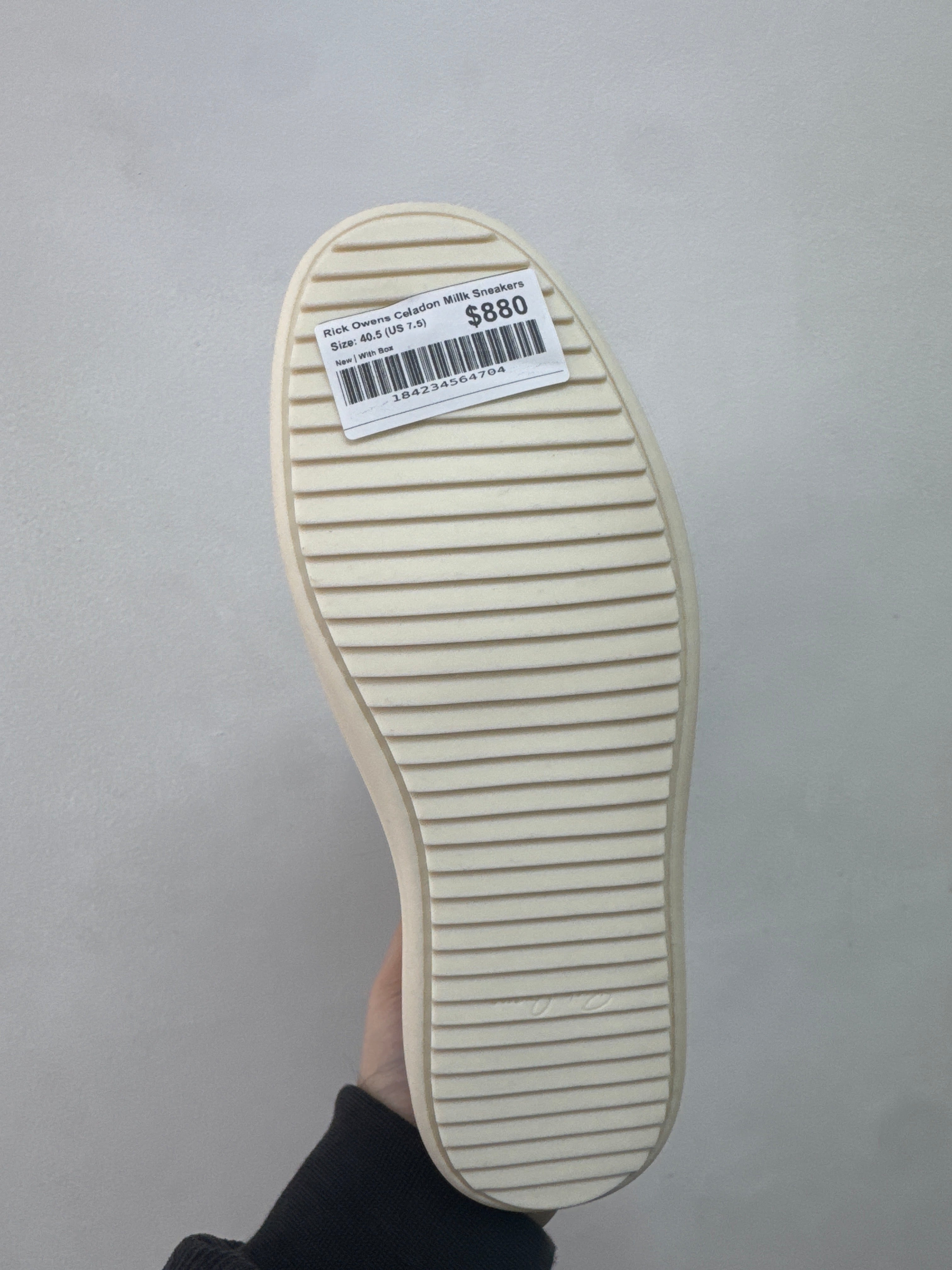 Rick Owens Celadon Millk Sneakers