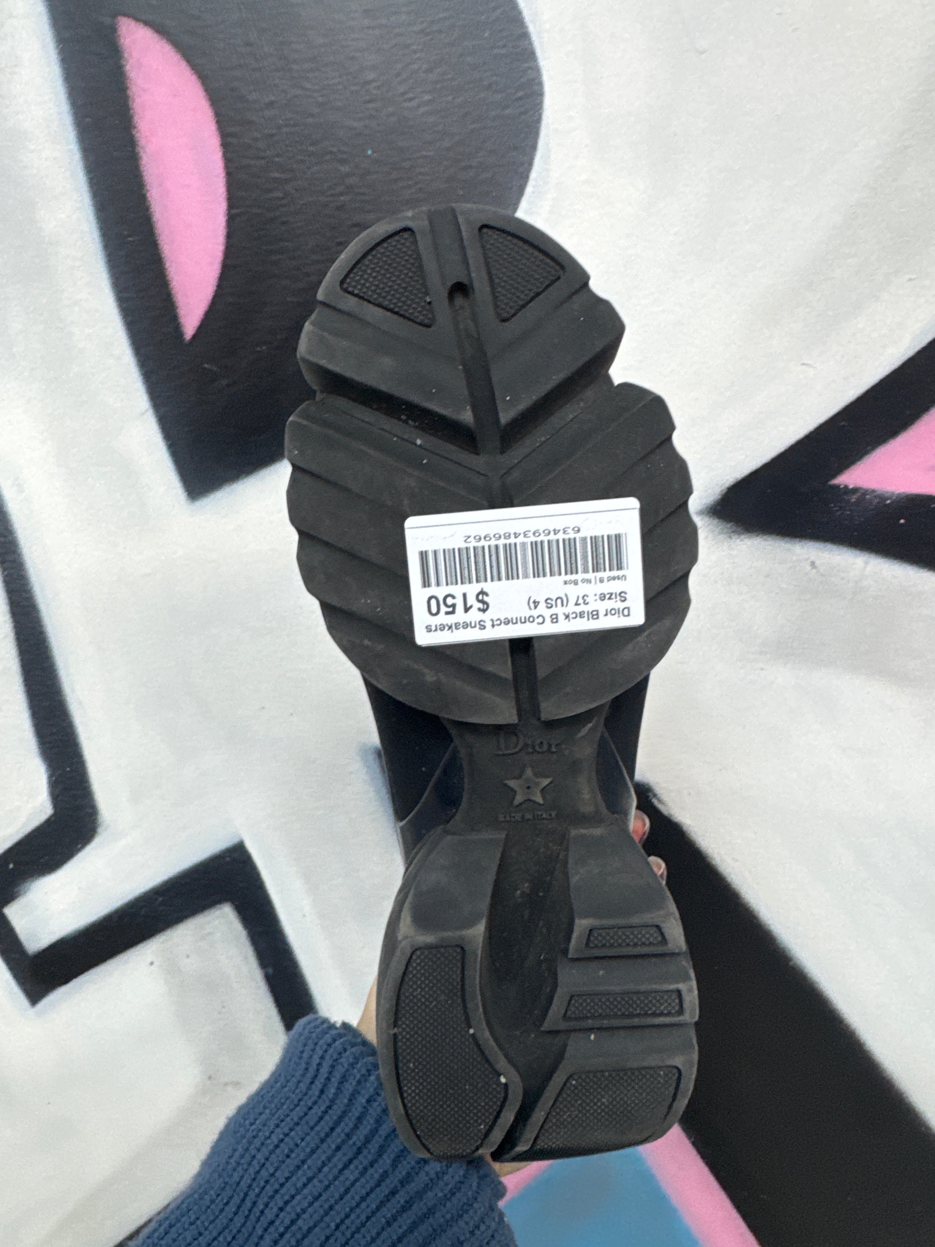 Dior Black B Connect Sneakers