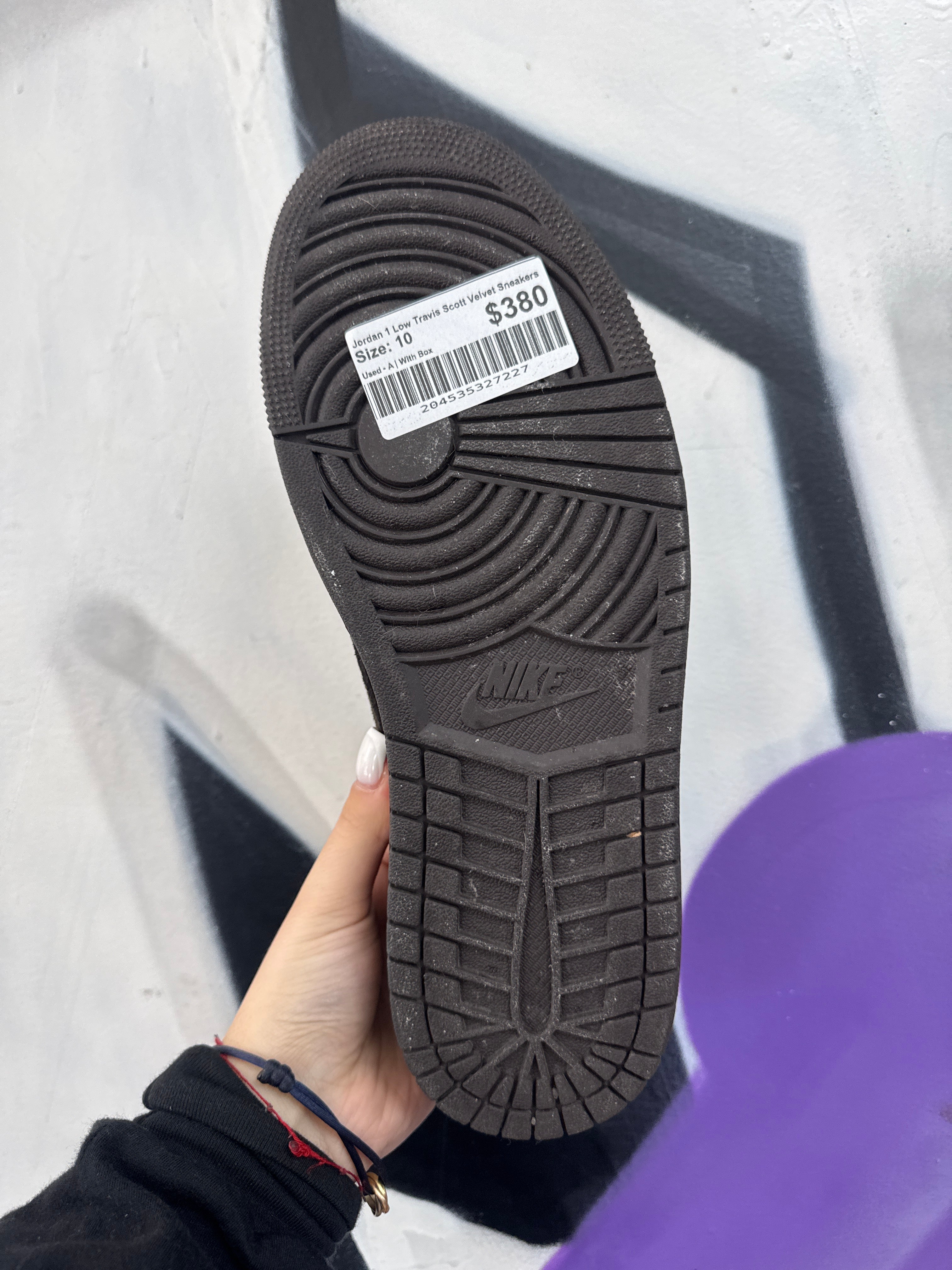 Jordan 1 Low Travis Scott Velvet Sneakers