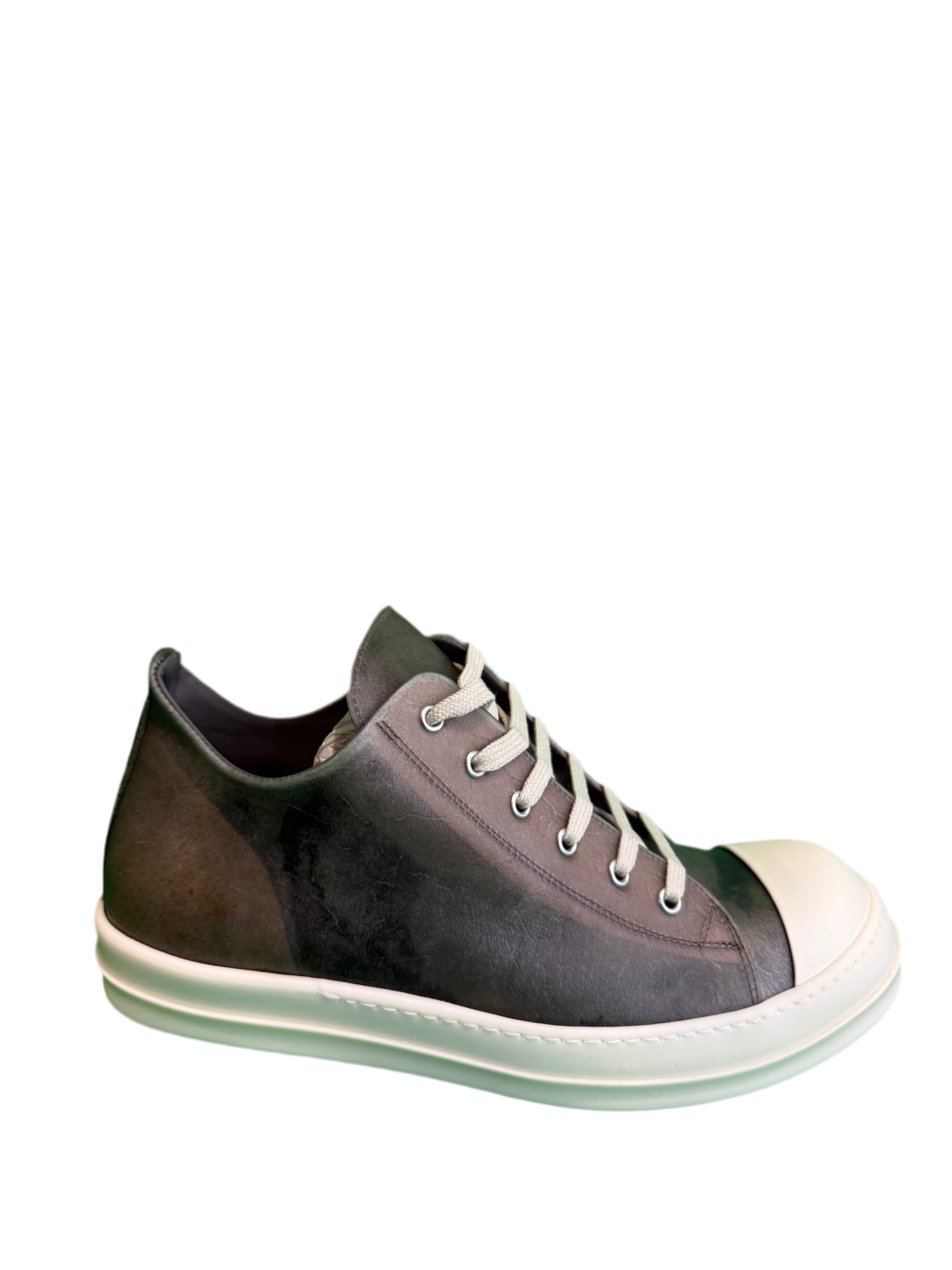Rick Owens Ramone Transparent-Leather Sneaker