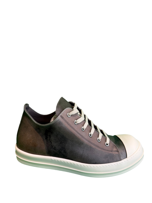 Rick Owens Ramone Transparent-Leather Sneaker