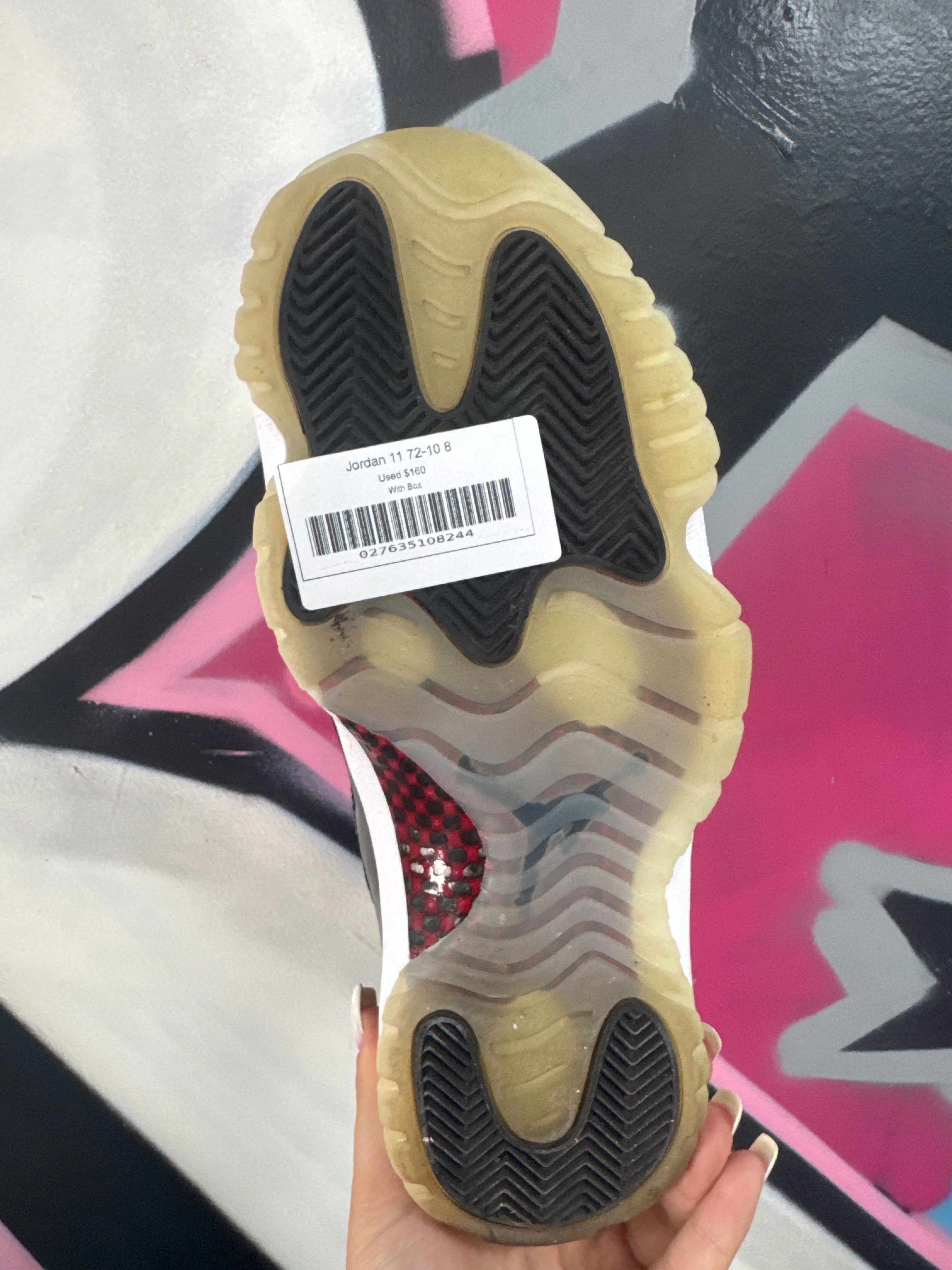 Jordan 11 72-10 Used With Box