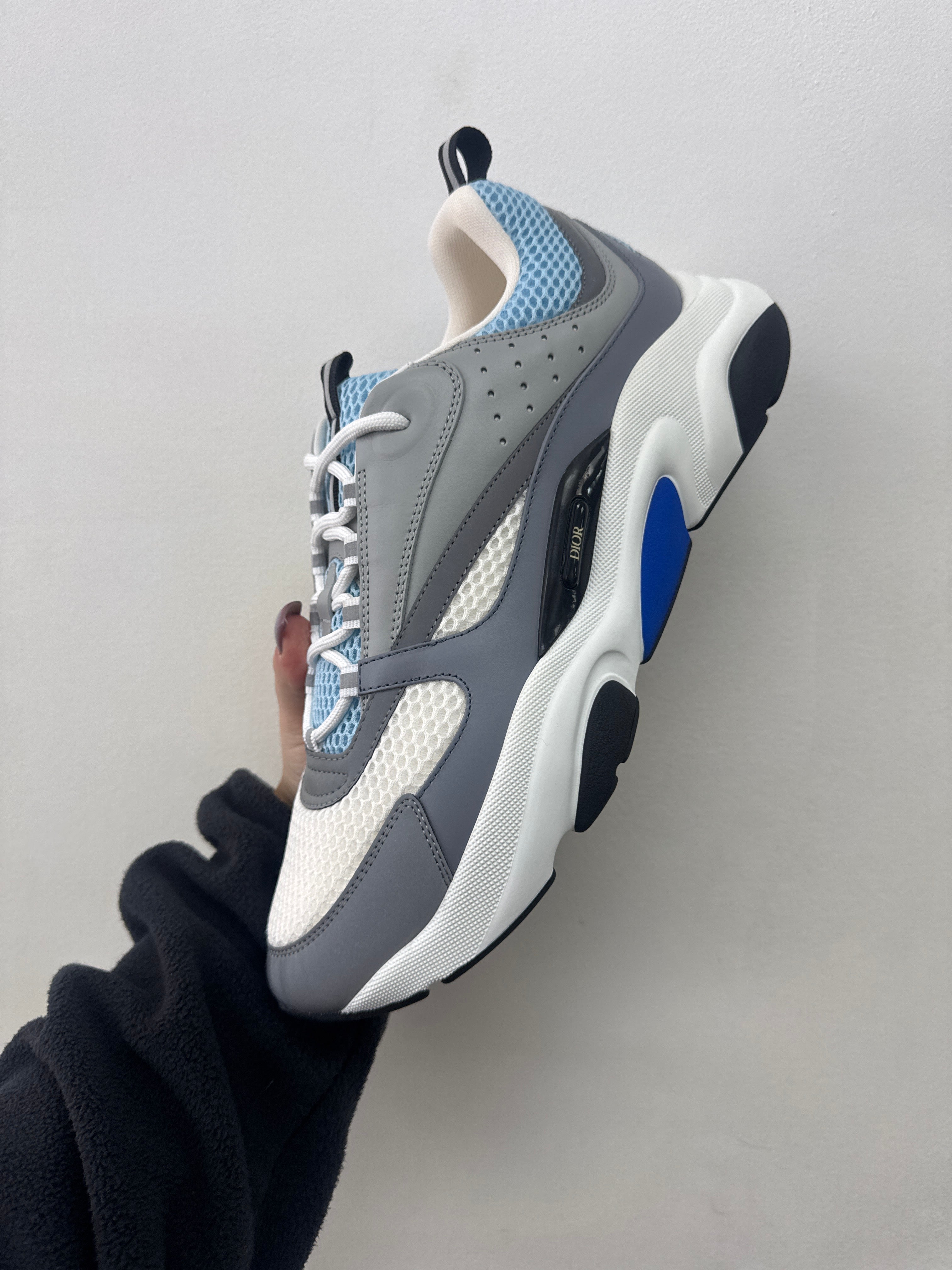 Dior 'B22' Baby Blue & Grey Sneakers