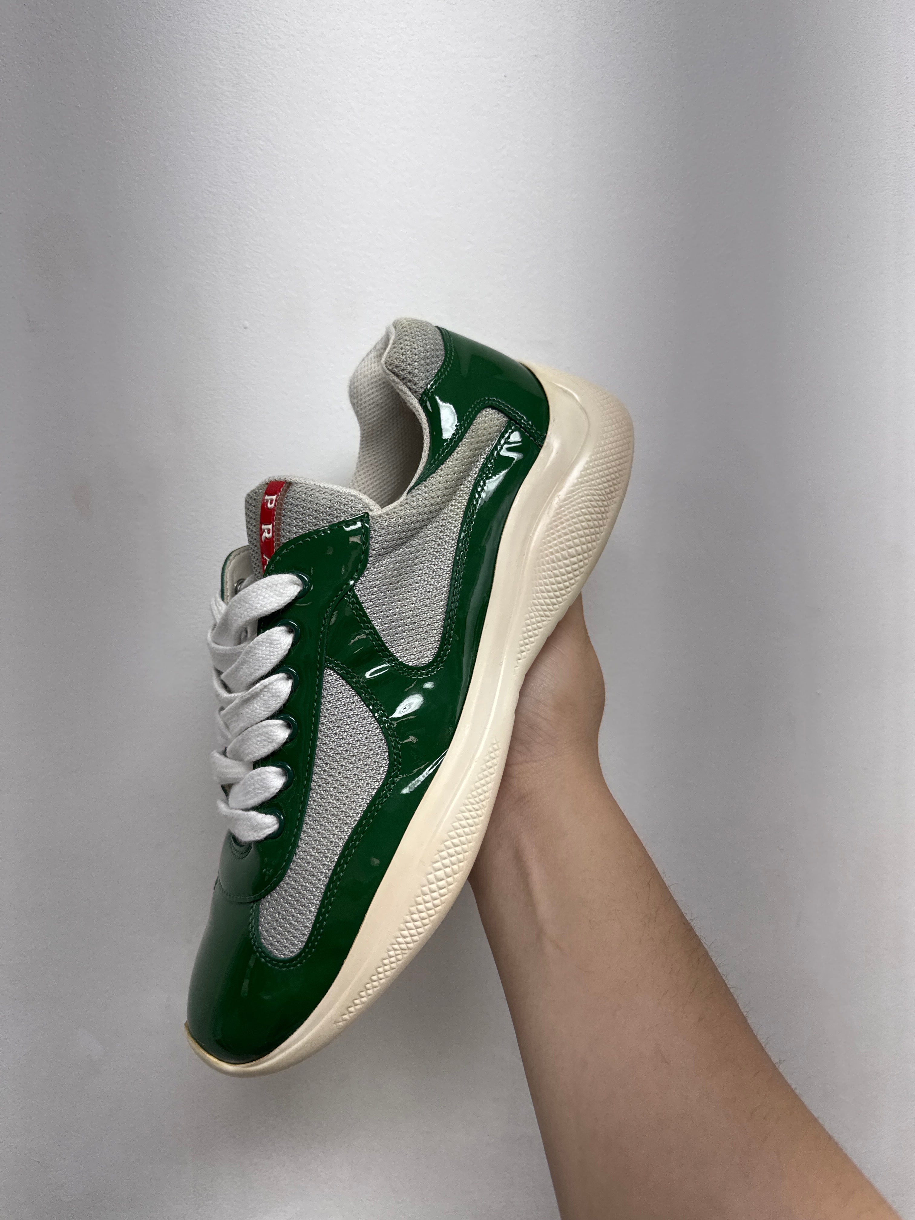 Prada Green Cups Sneakers