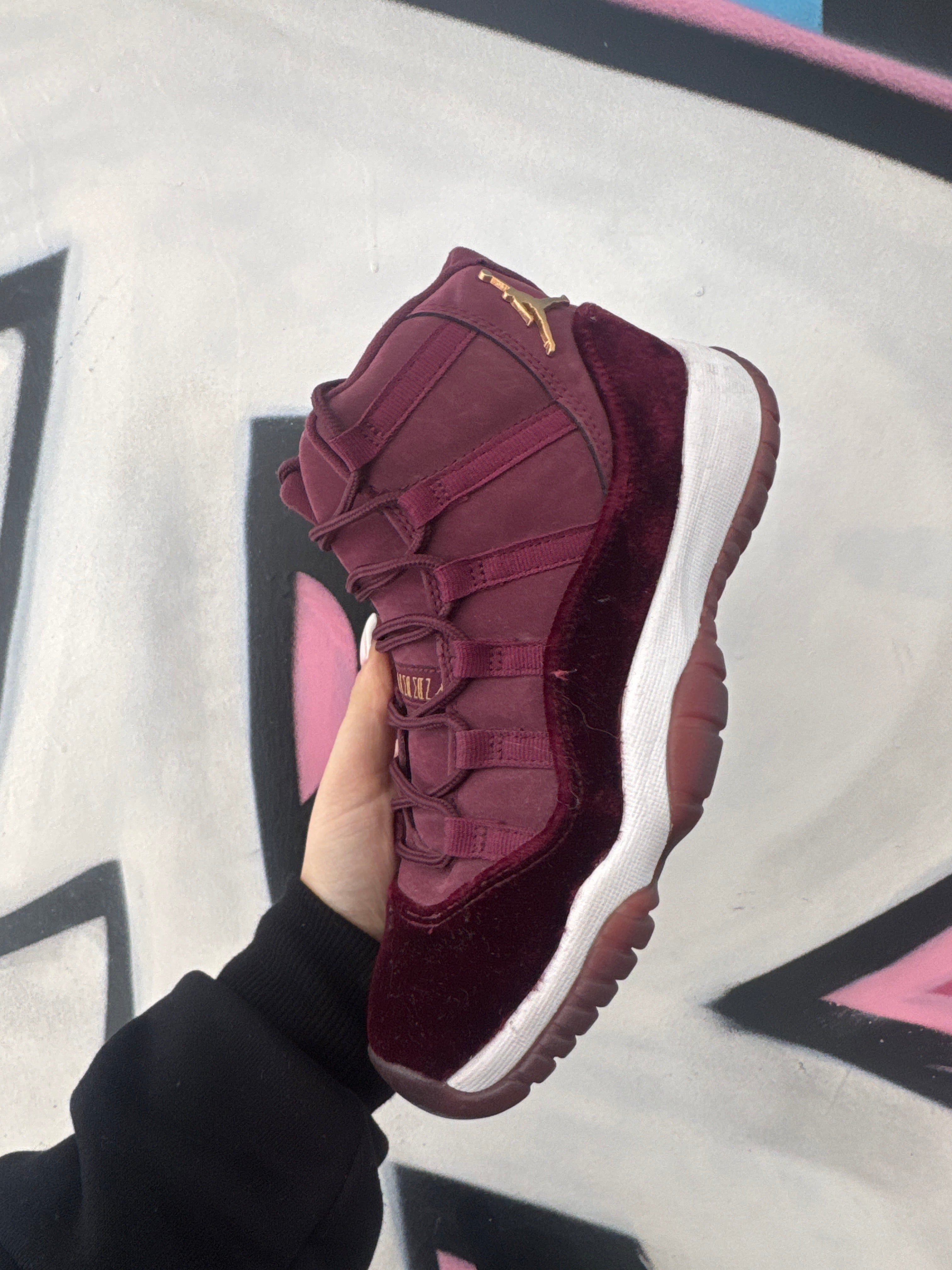 Jordan 11 Heiress Night Maroon Sneakers