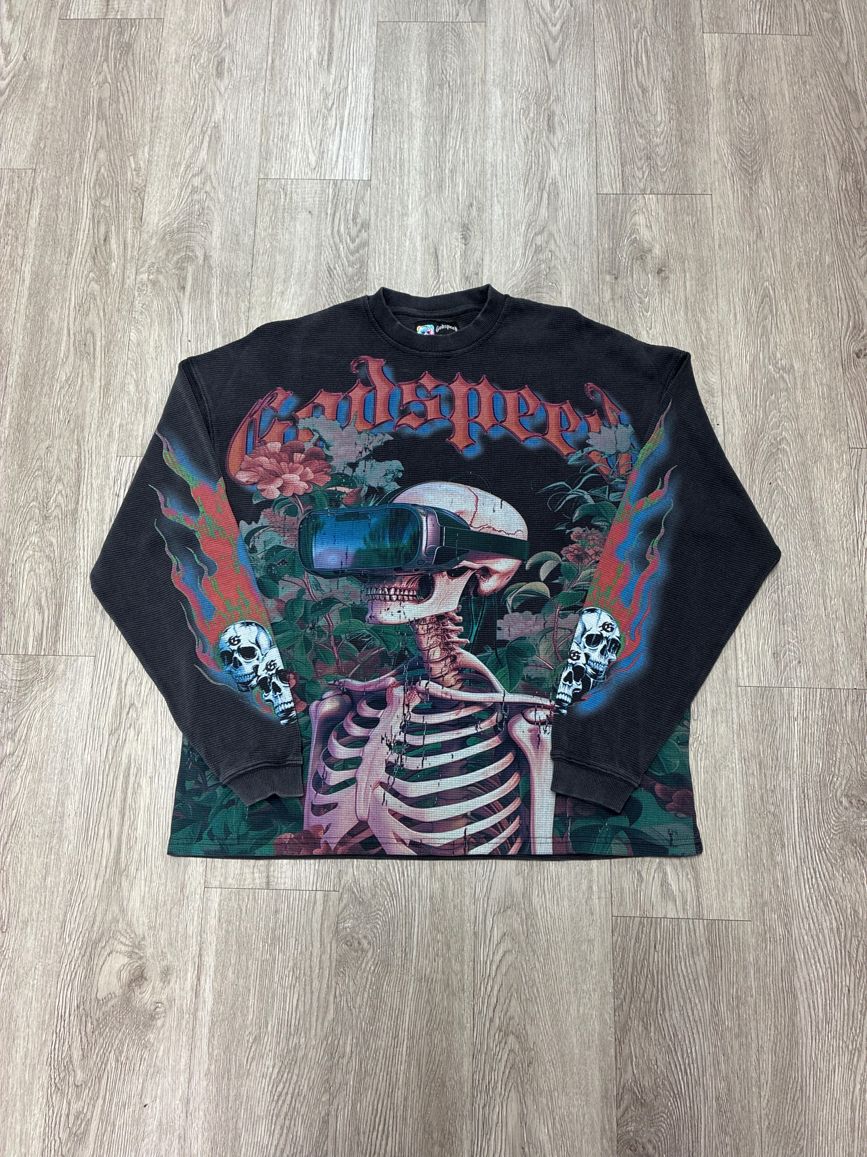 Godspeed Thermal LS Vision Flowers Black (XS-XL) New