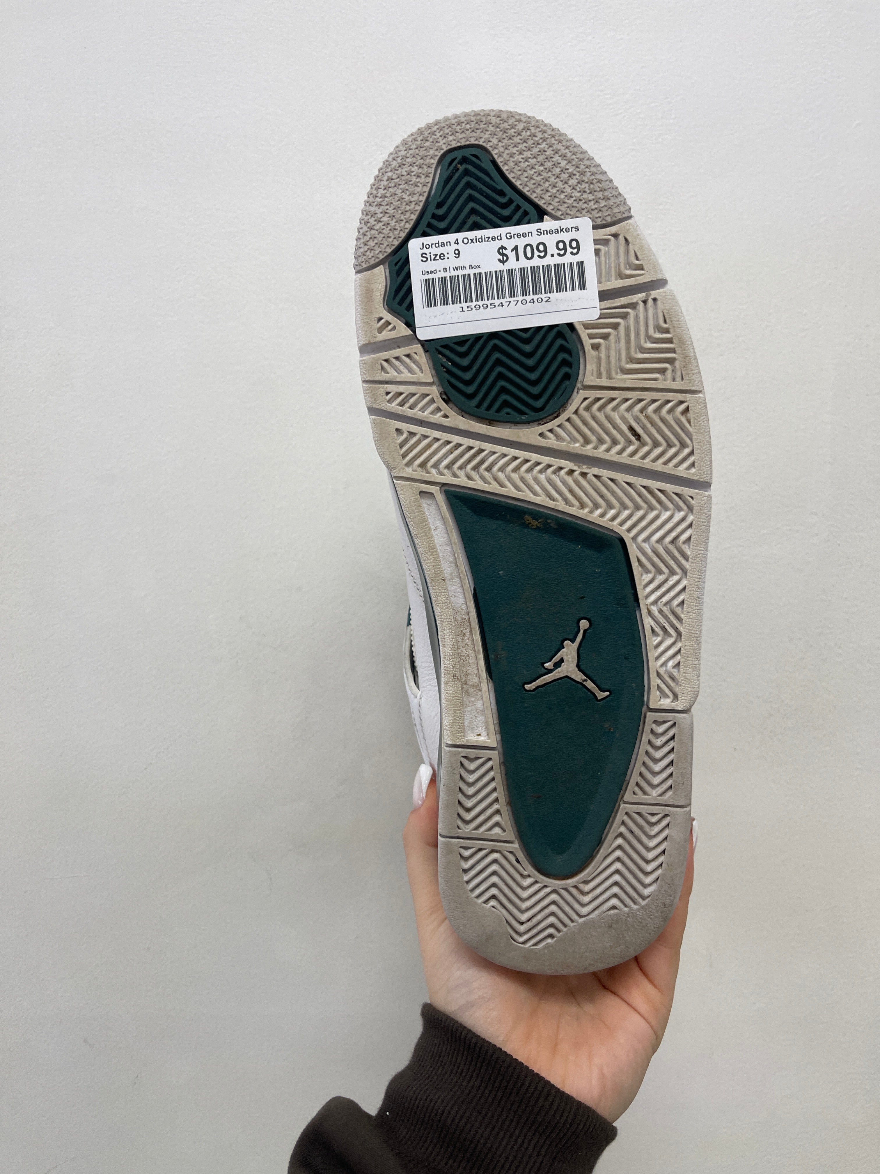 Jordan 4 Oxidized Green Sneakers