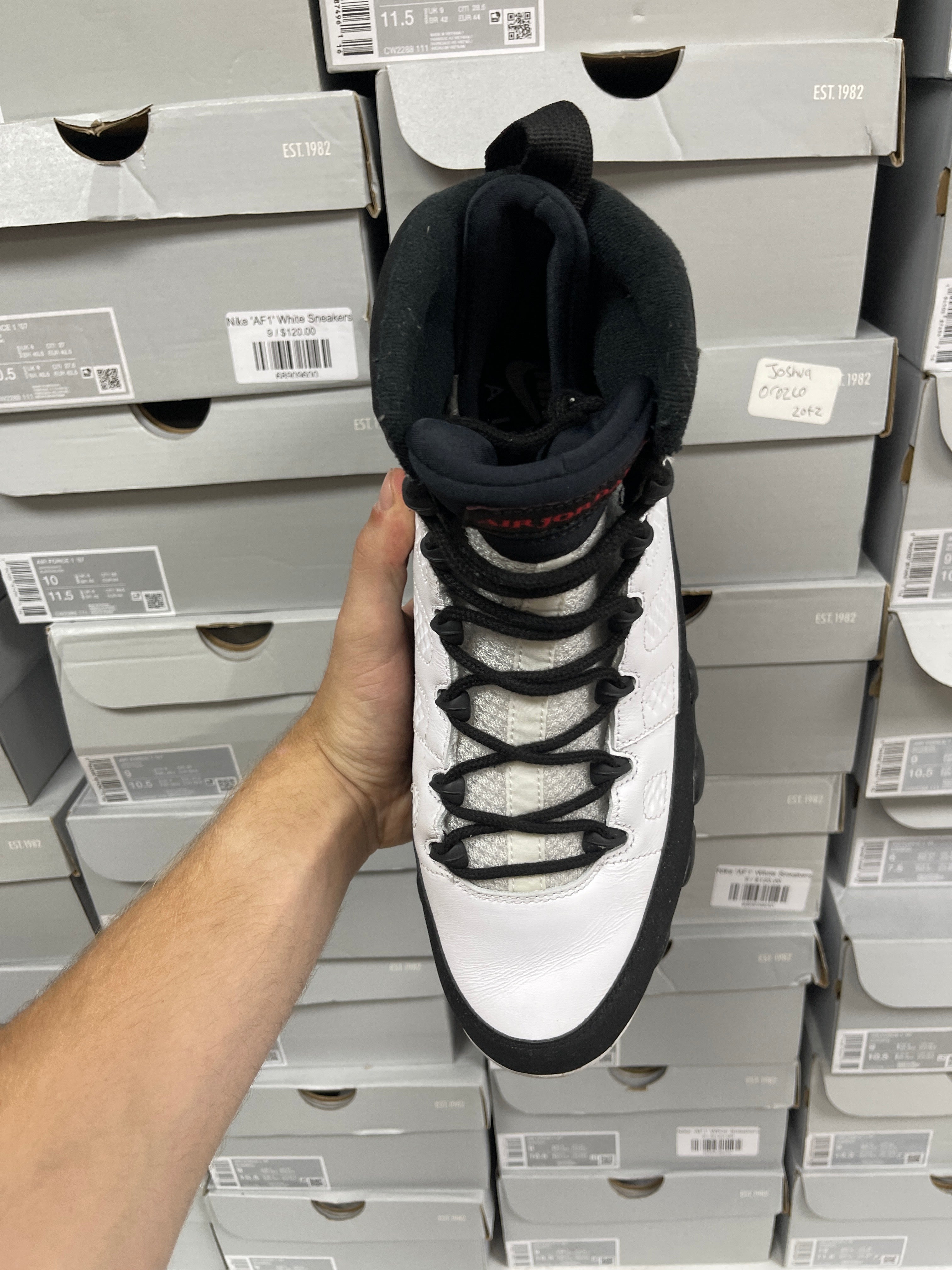 Jordan 9 Black OG Sneakers