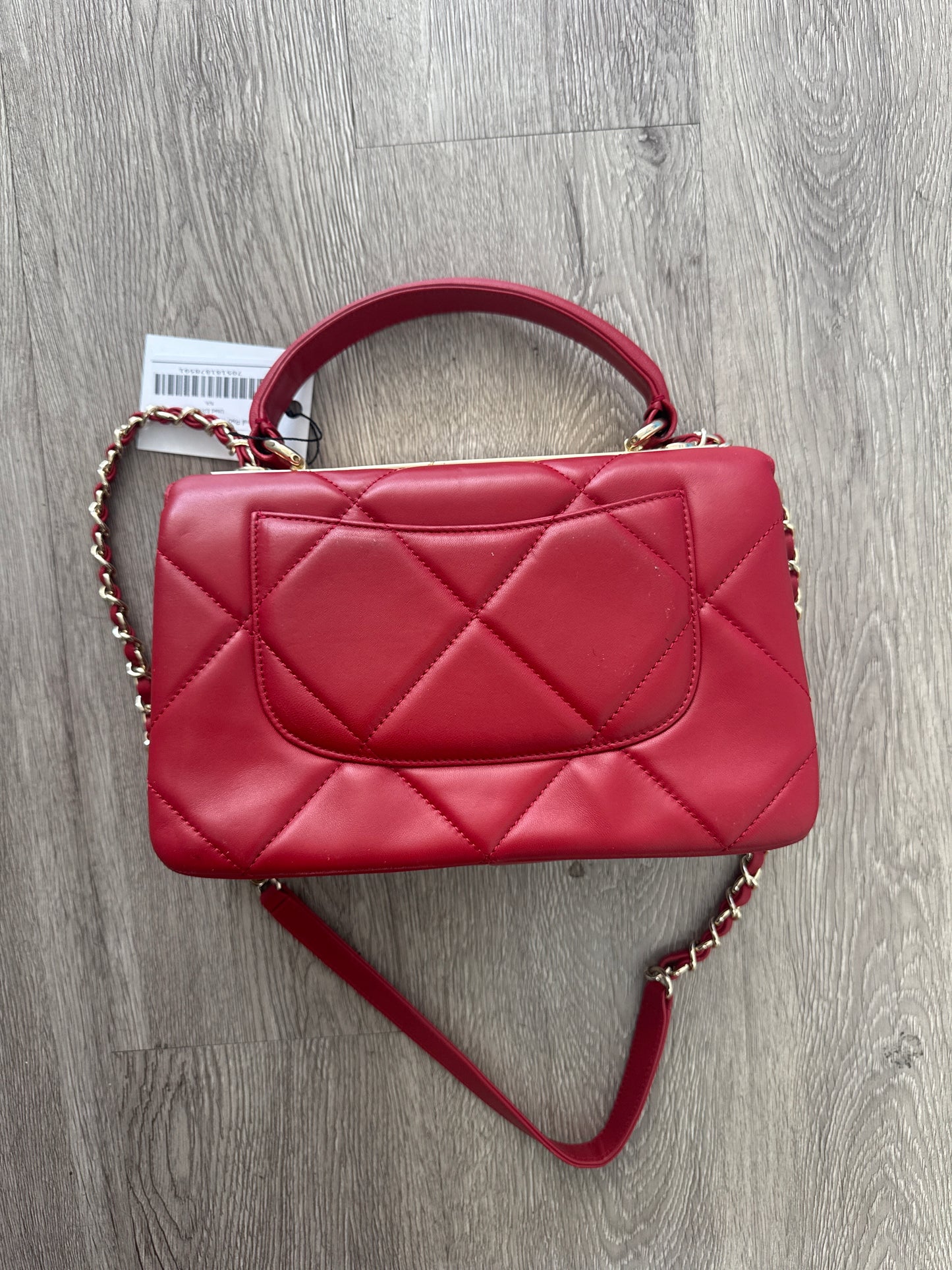 Chanel Red Trendy CC Bag Used Medium N/A