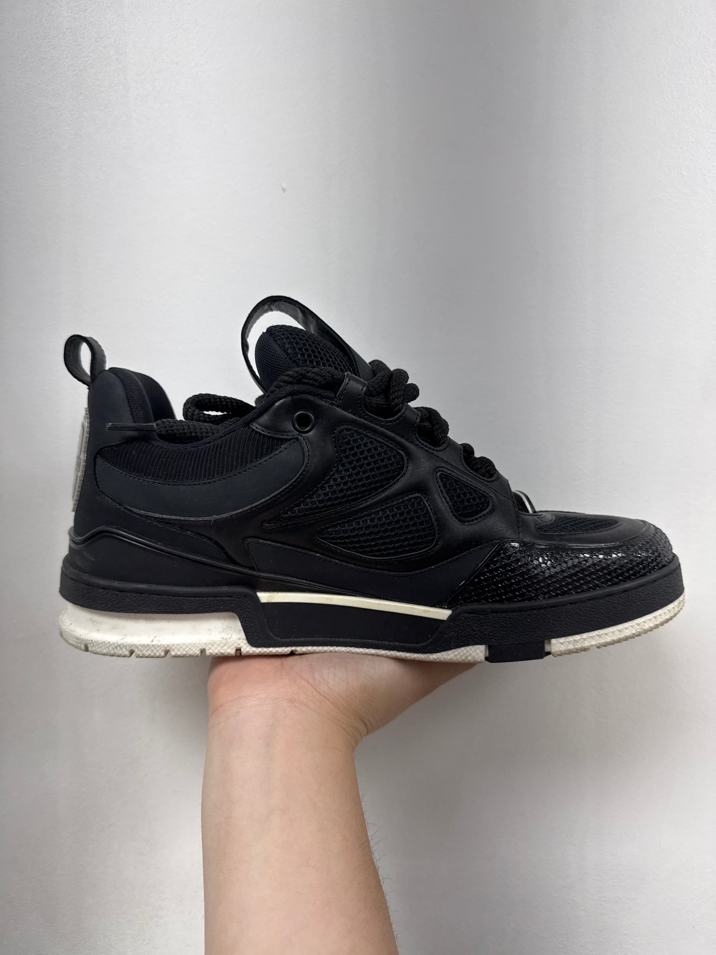 Louis Vuitton Black White Skate Sneakers