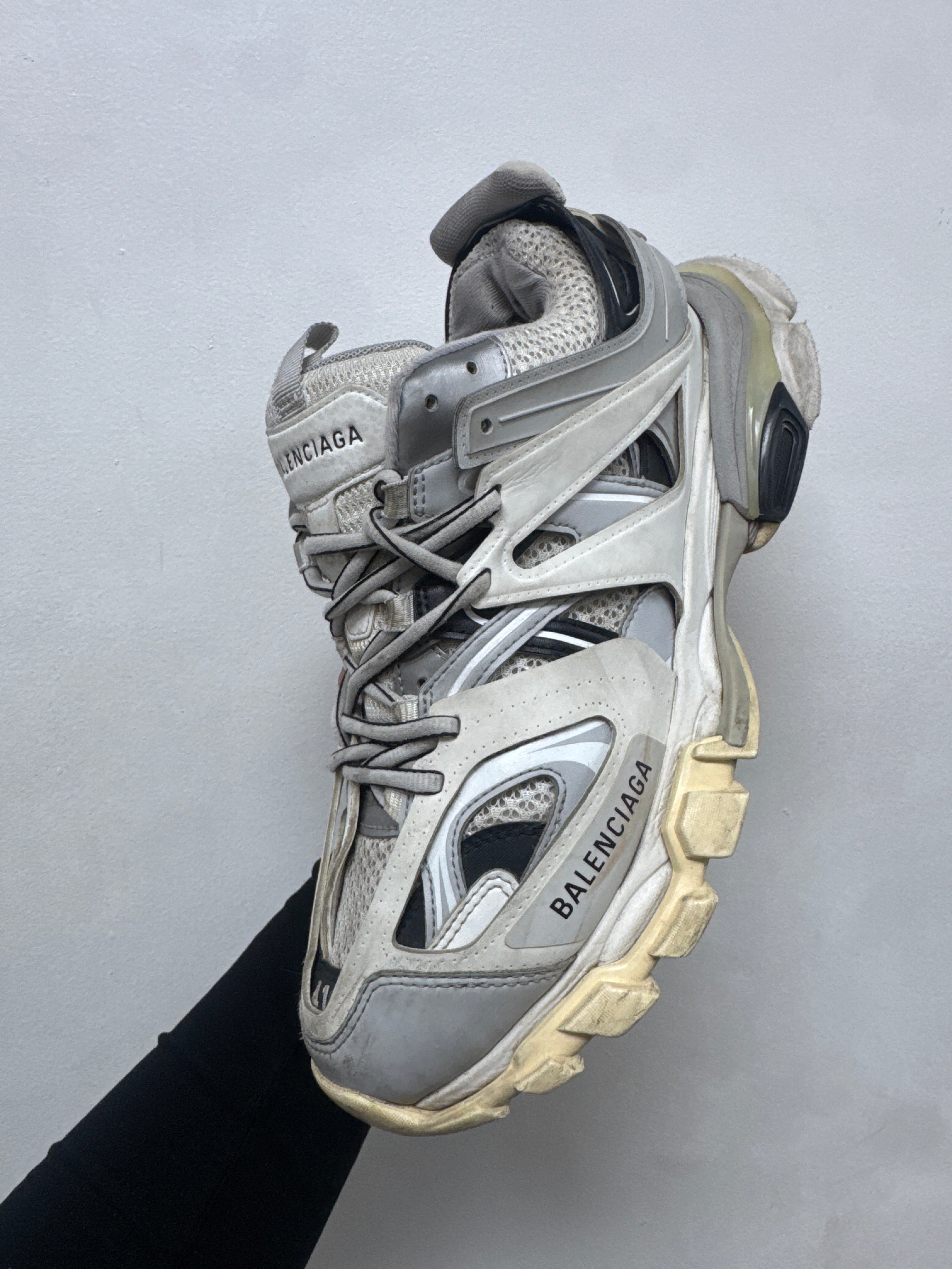 Balenciaga White Grey LED Sneakers